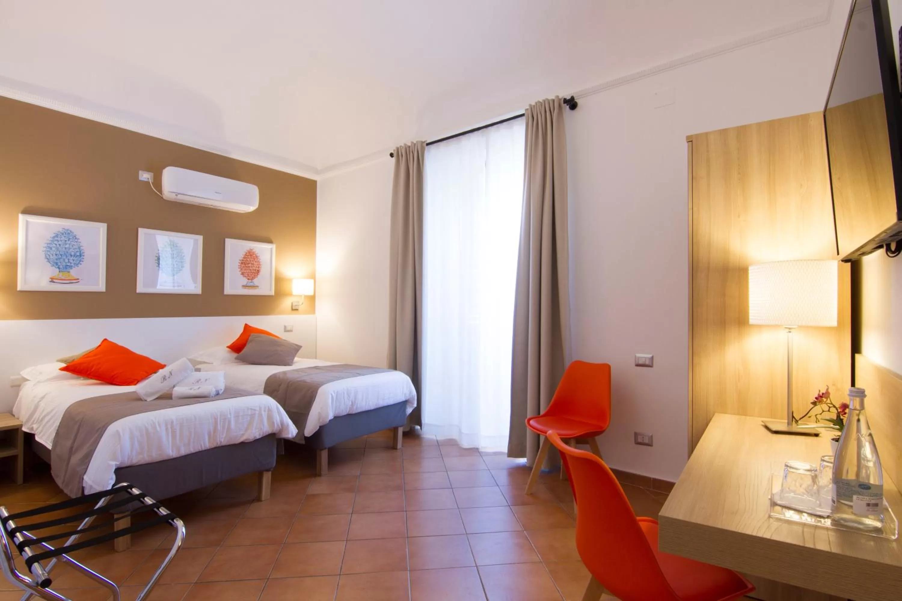 Photo of the whole room, Bed in Residenza Normanna