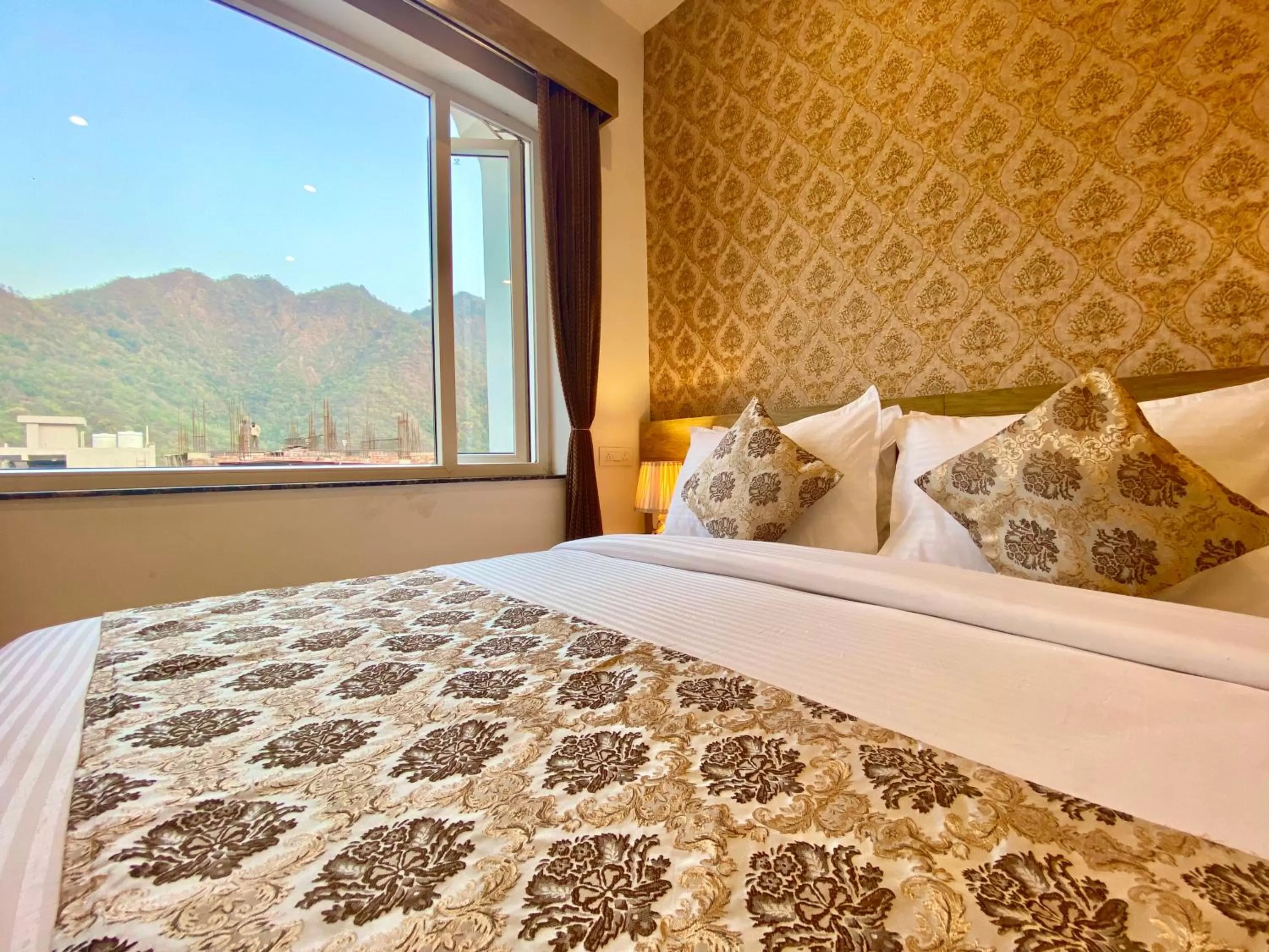 Bed in Arogyadham Wellness Retreat