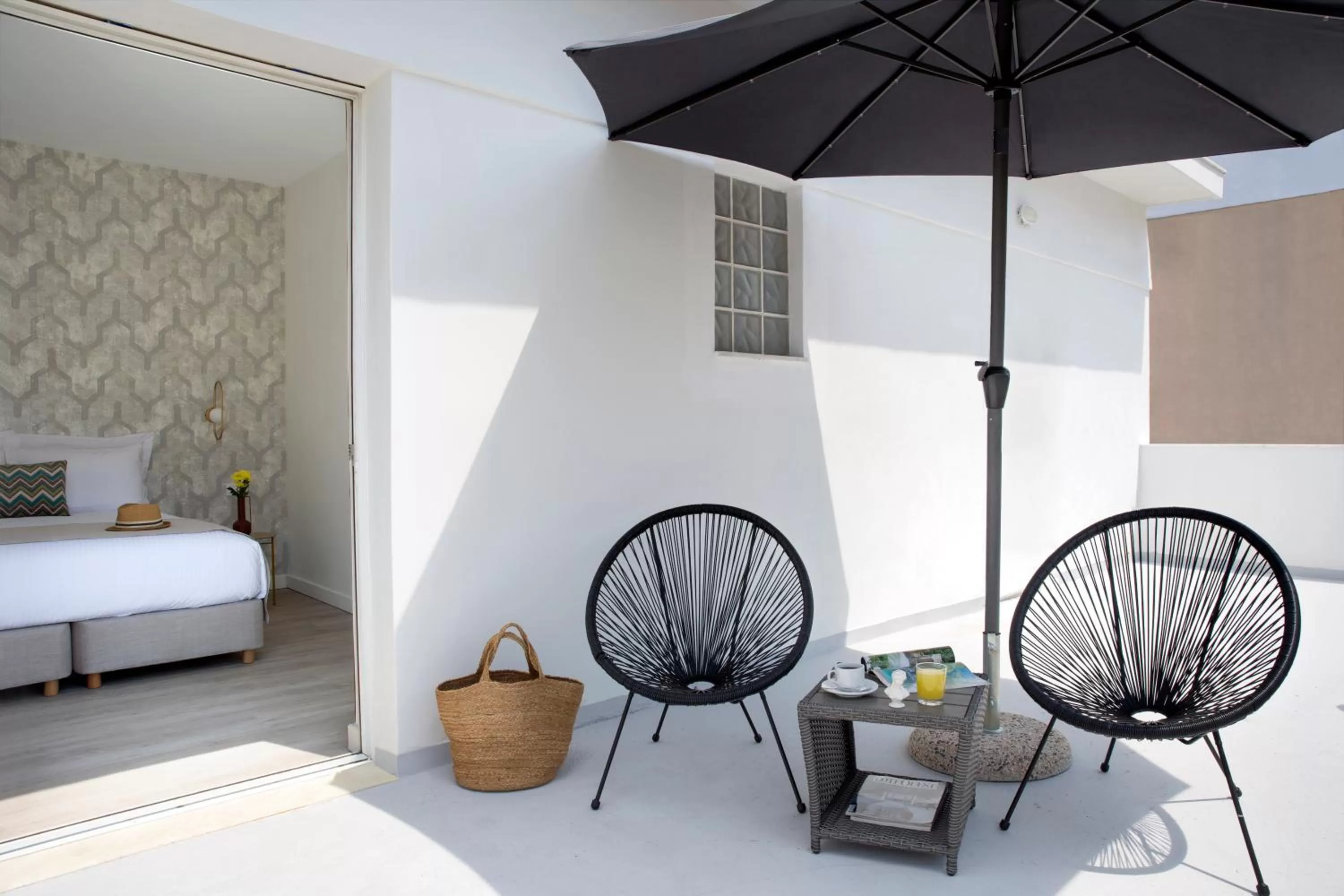 Balcony/Terrace in Hypnos Inn Athens