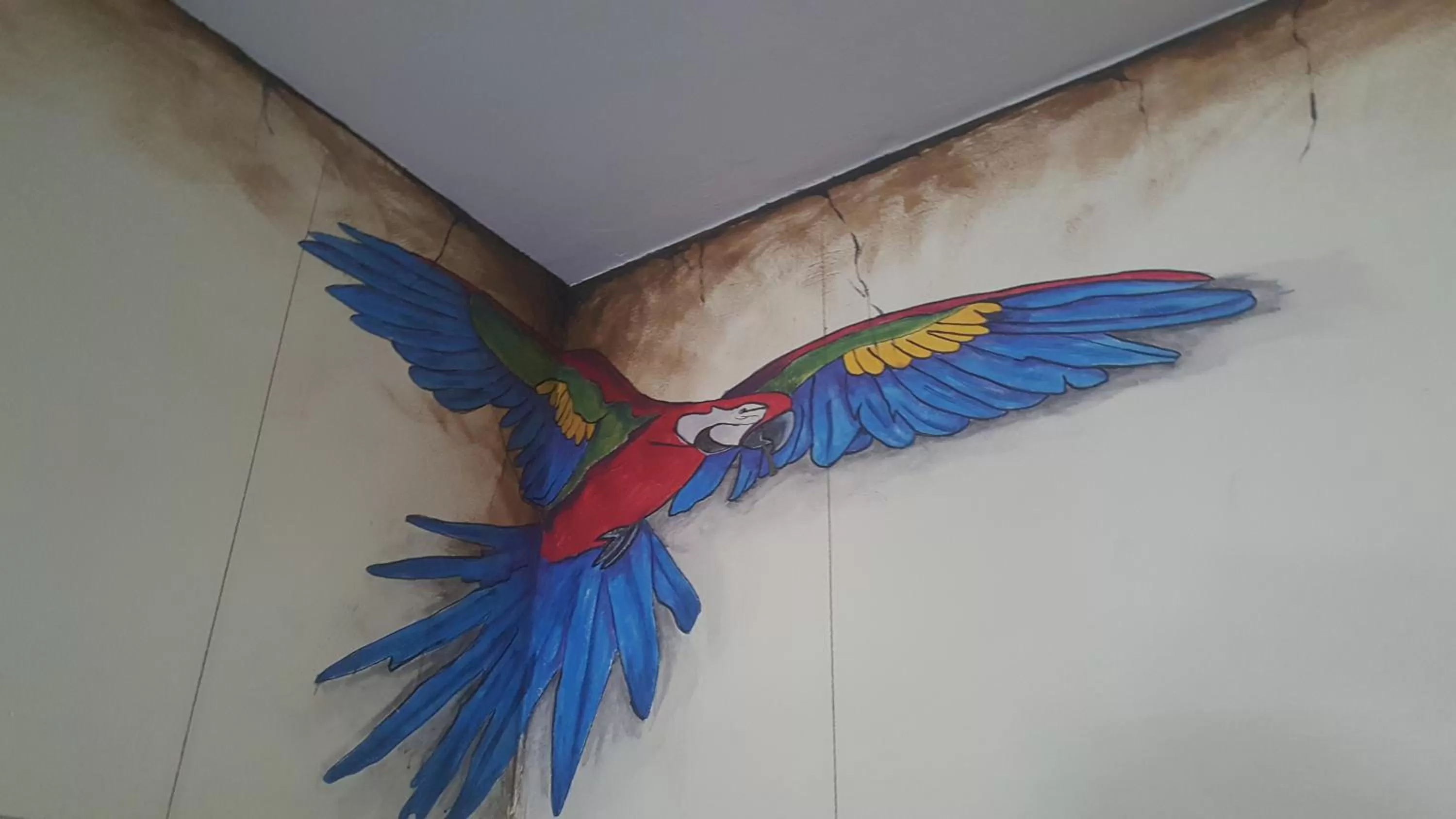 Decorative detail, Children in The Pirate Haus Inn