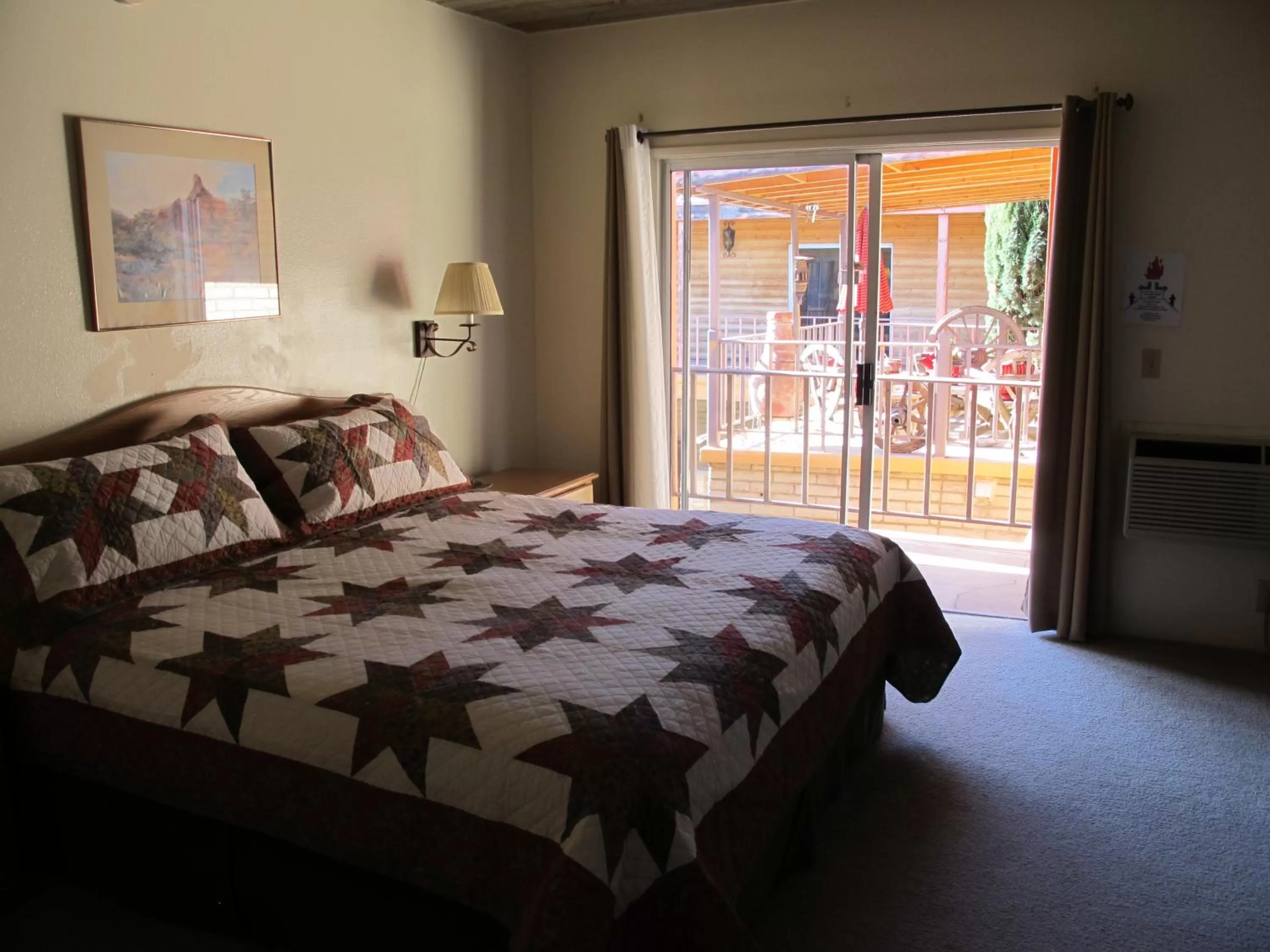 Bed in Stage Stop Inn