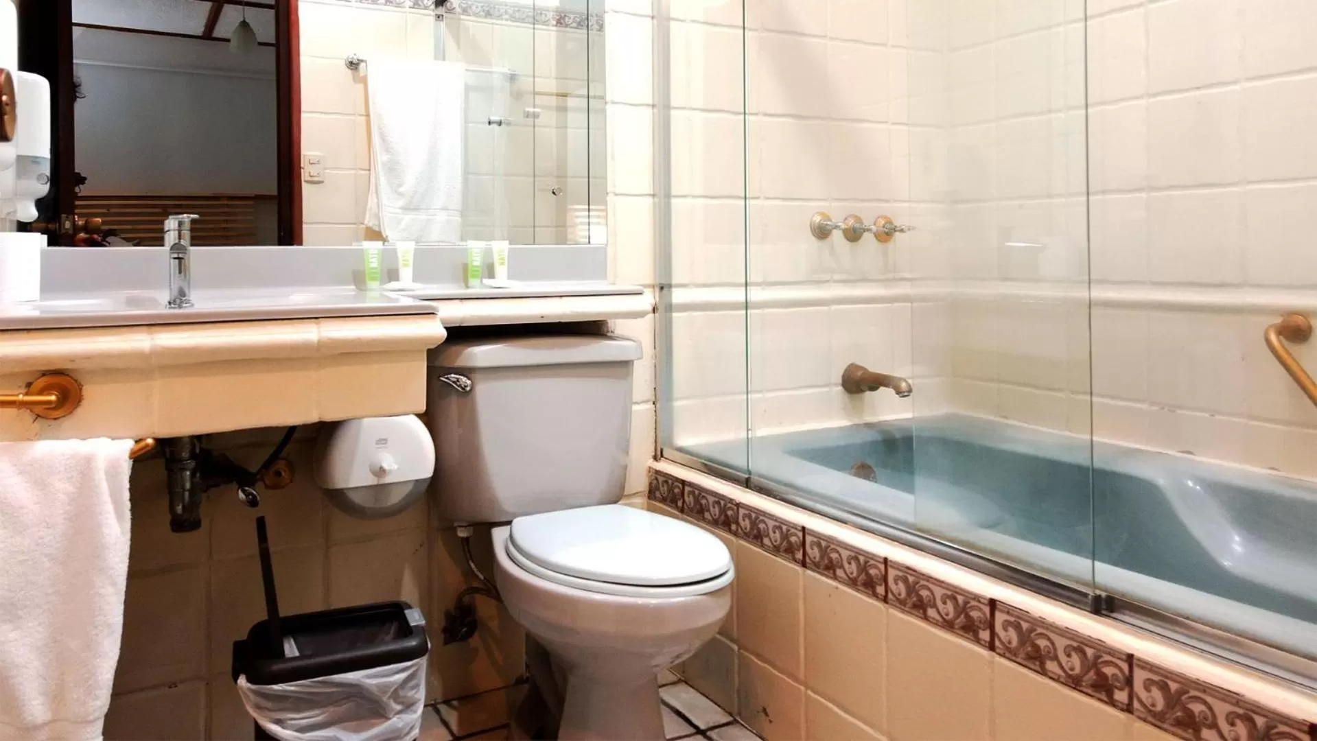 Bathroom in Trebol Amarillo Bed & Breakfast