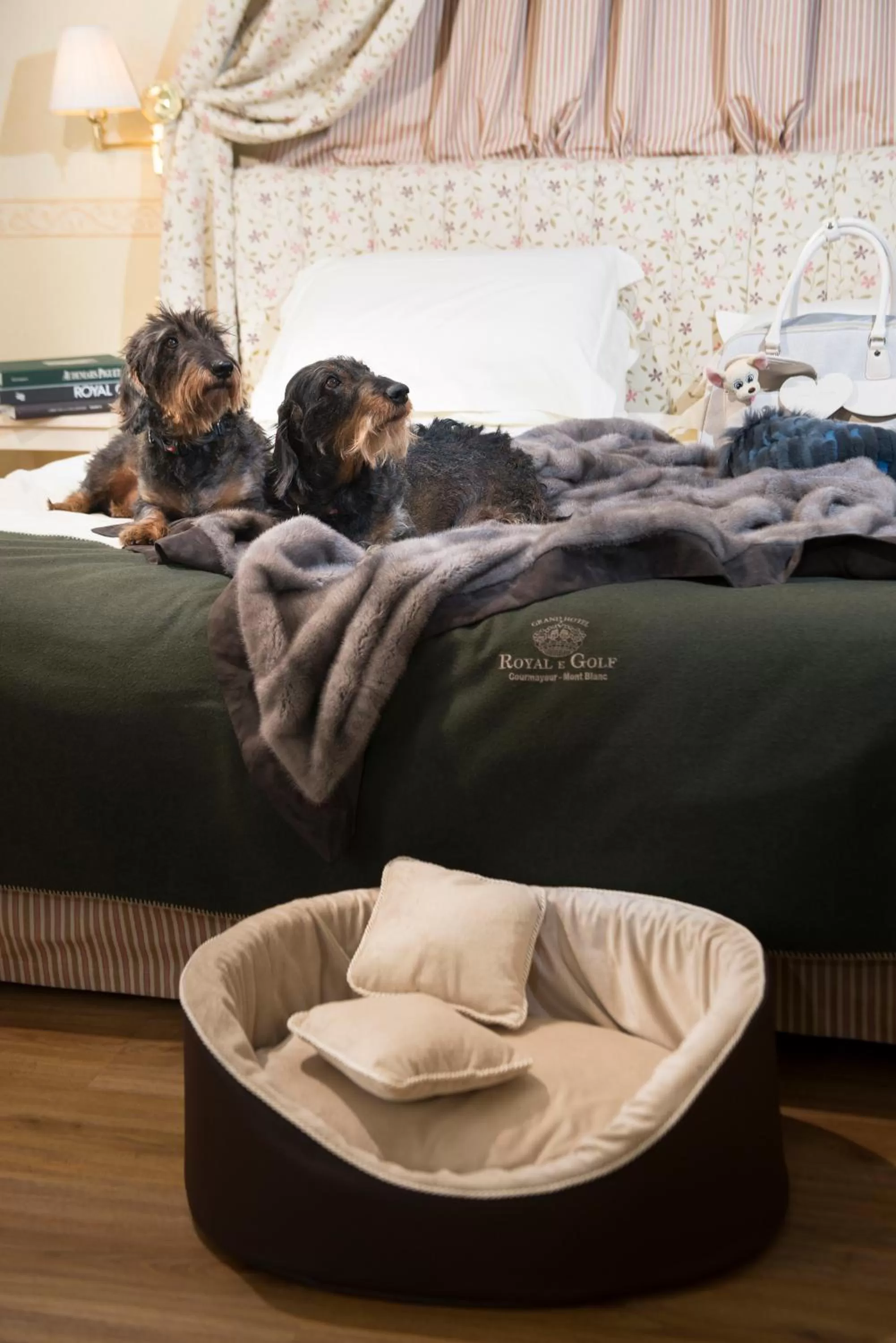 People, Bed in Grand Hotel Royal E Golf