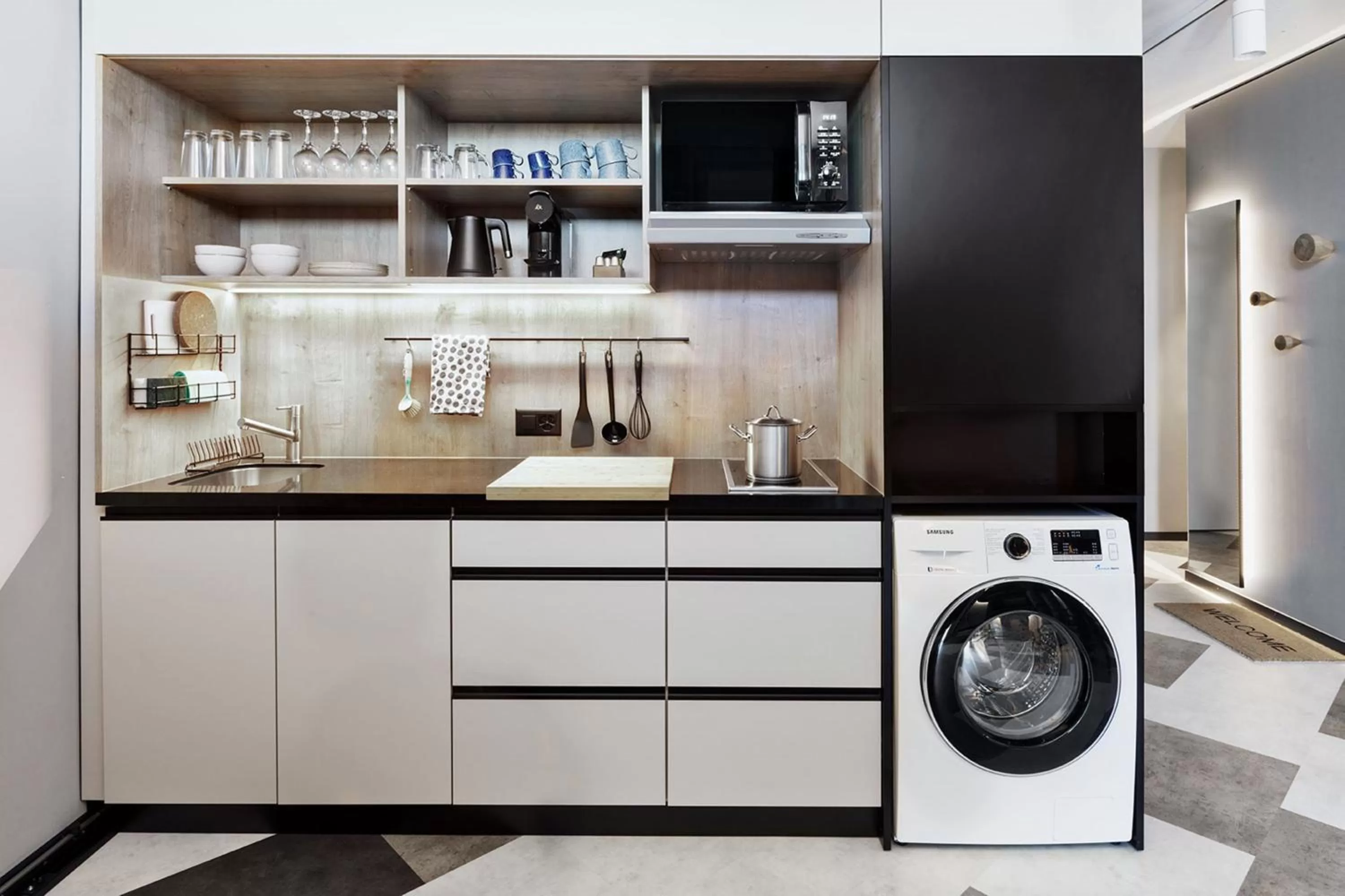 Kitchen or kitchenette in Stay KooooK Bern Wankdorf - Online Check In