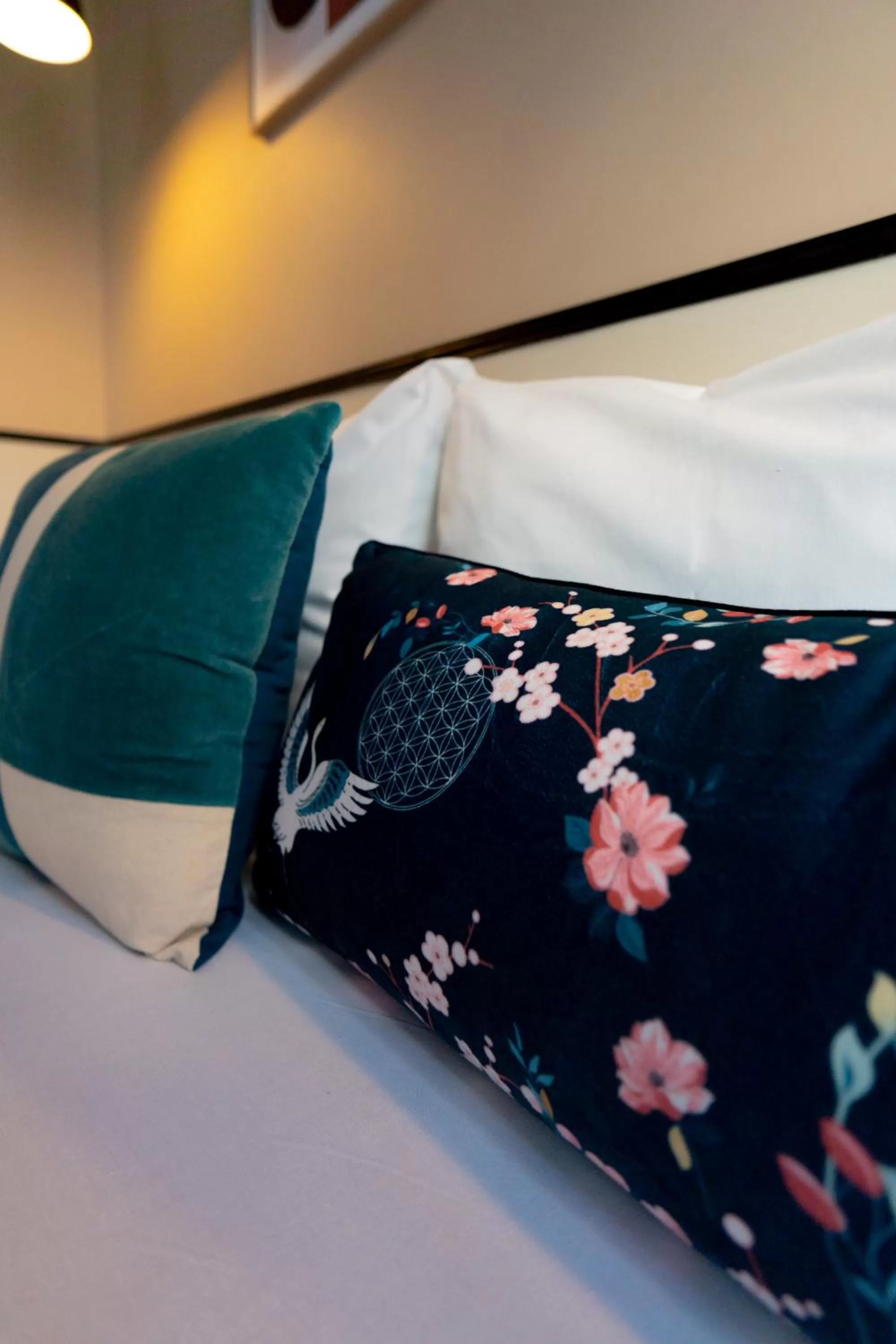 Decorative detail, Bed in Hotel Lilas Blanc