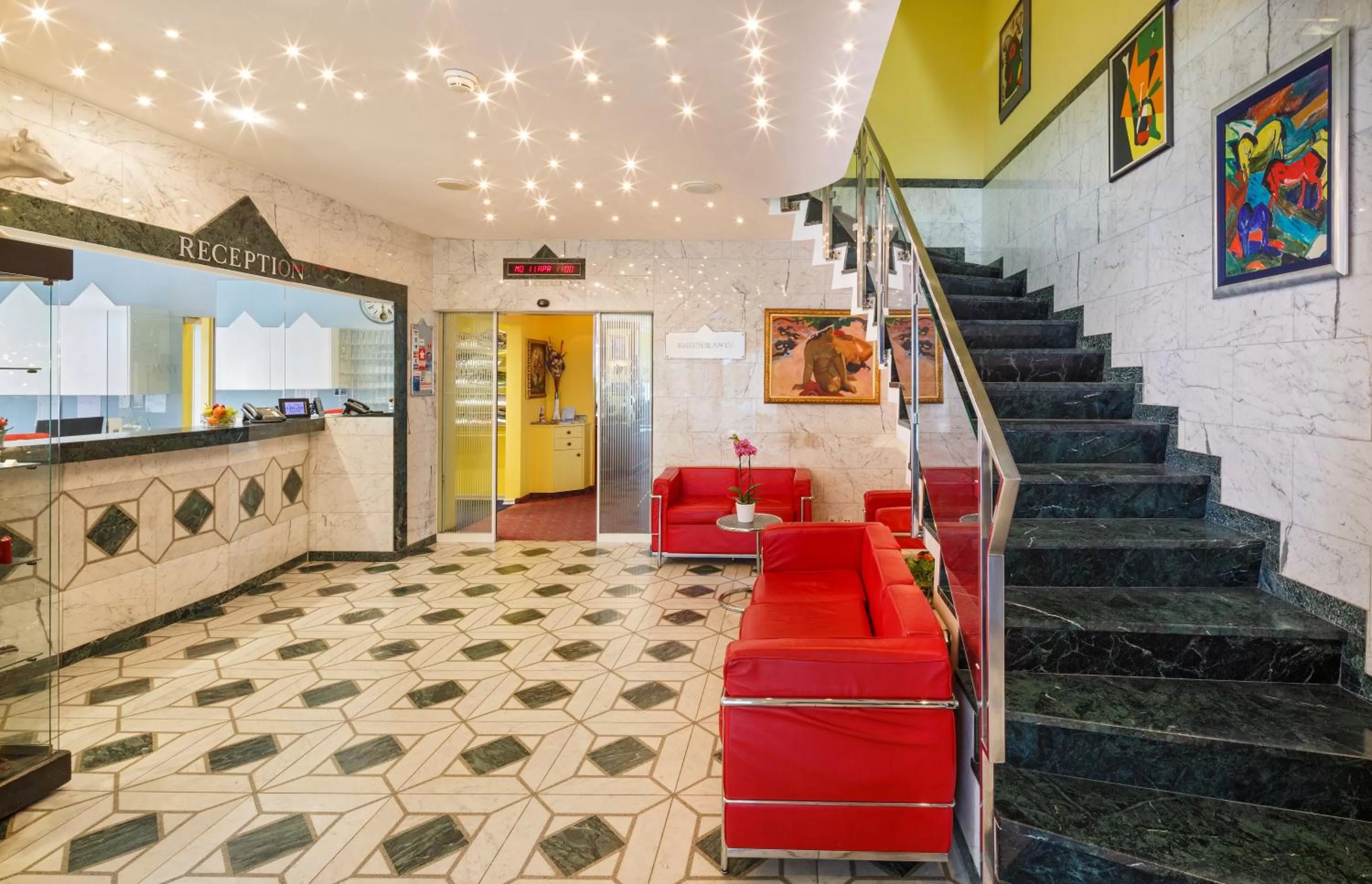 Lobby or reception in Hotel Luzernerhof