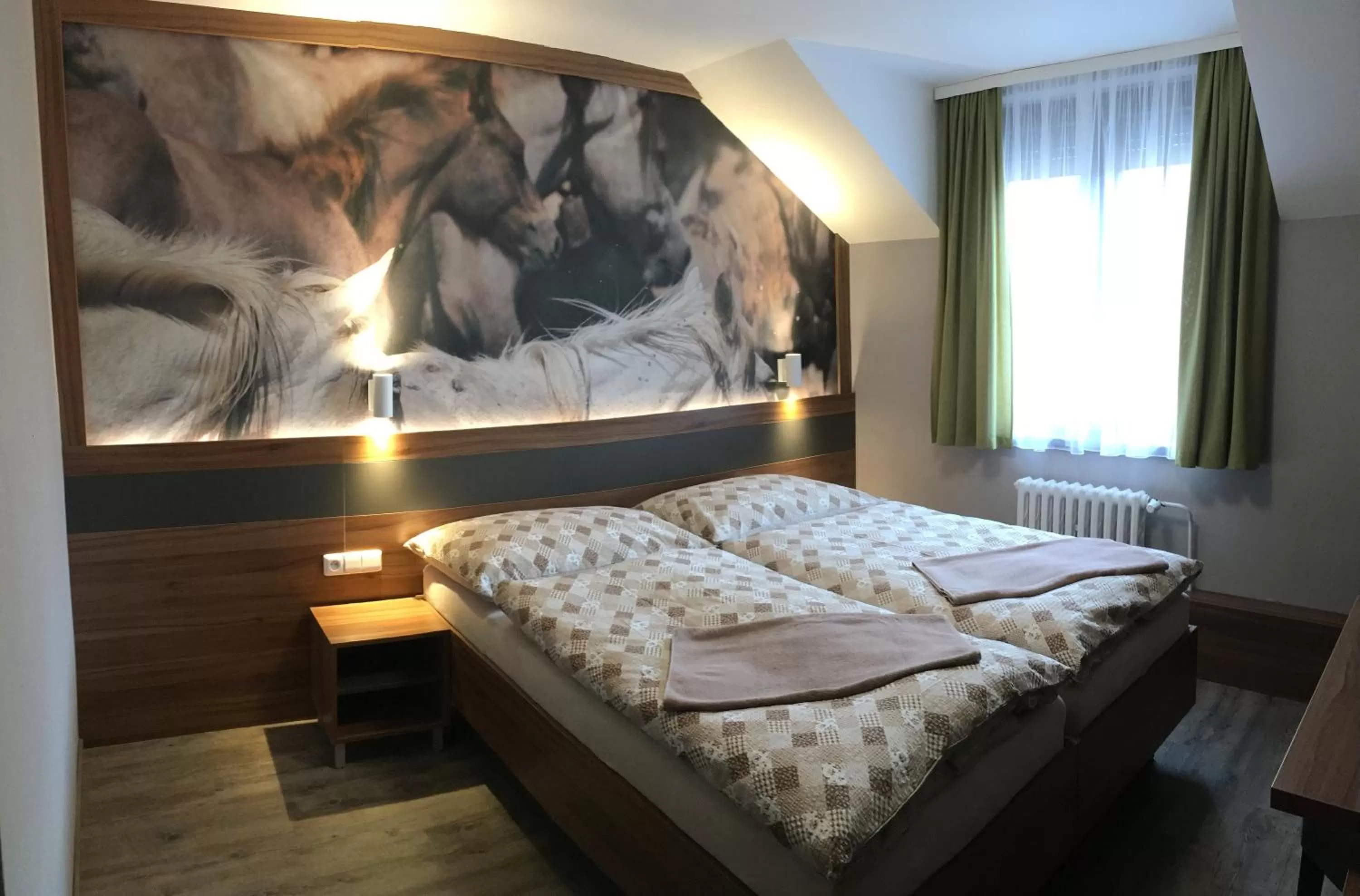 Bedroom, Bed in Hotel U koně