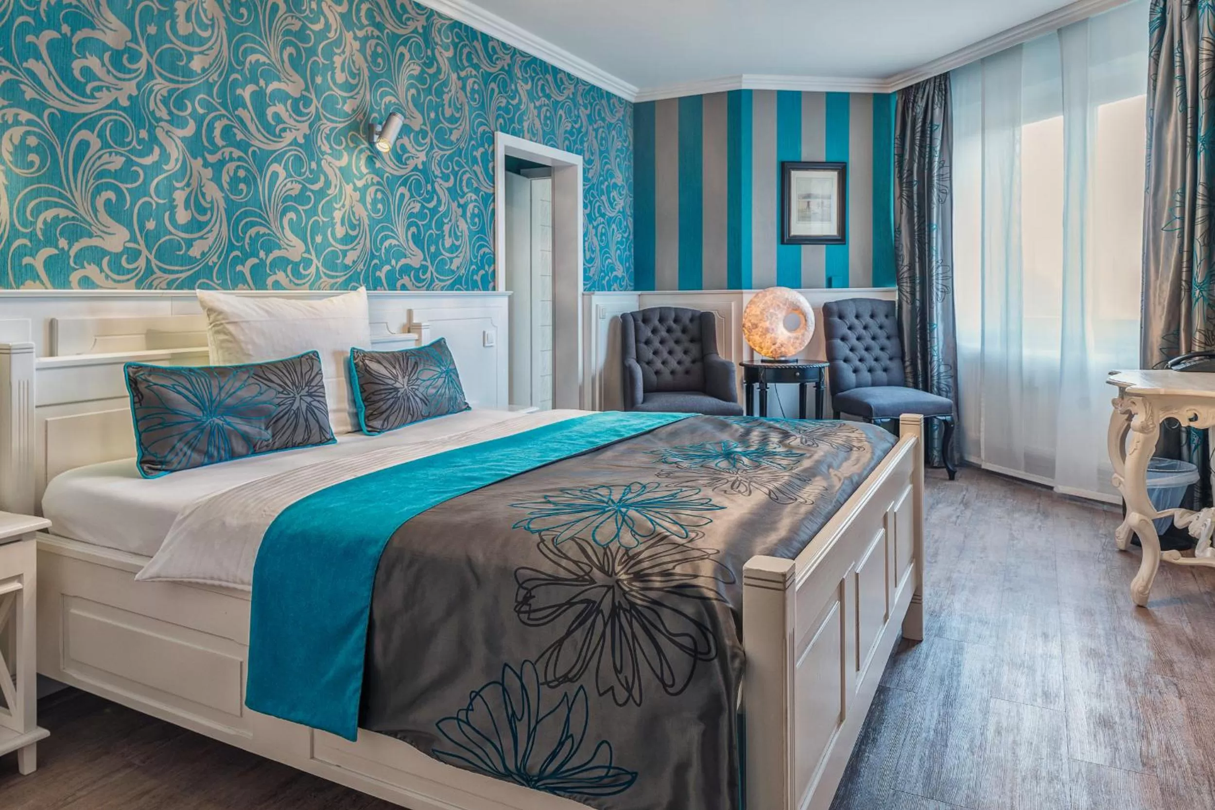 Bed in Hotel Prinz Anton