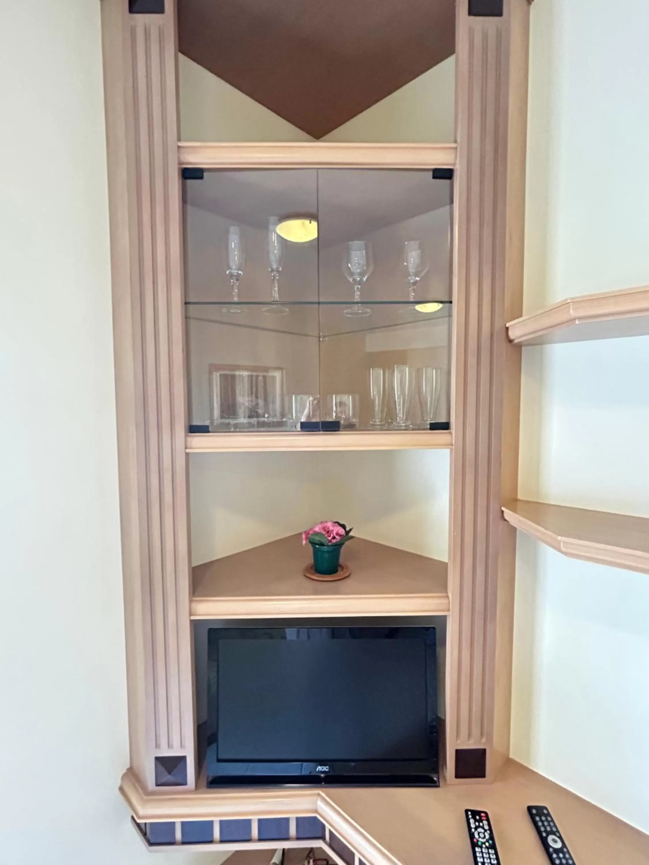 TV/Entertainment Center in Golfinhos Apart Hotel