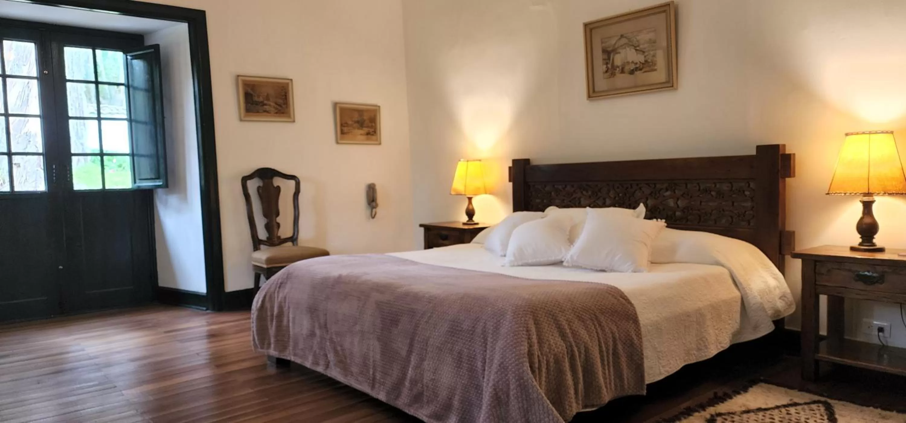 Bed in Hotel Hacienda Suescún