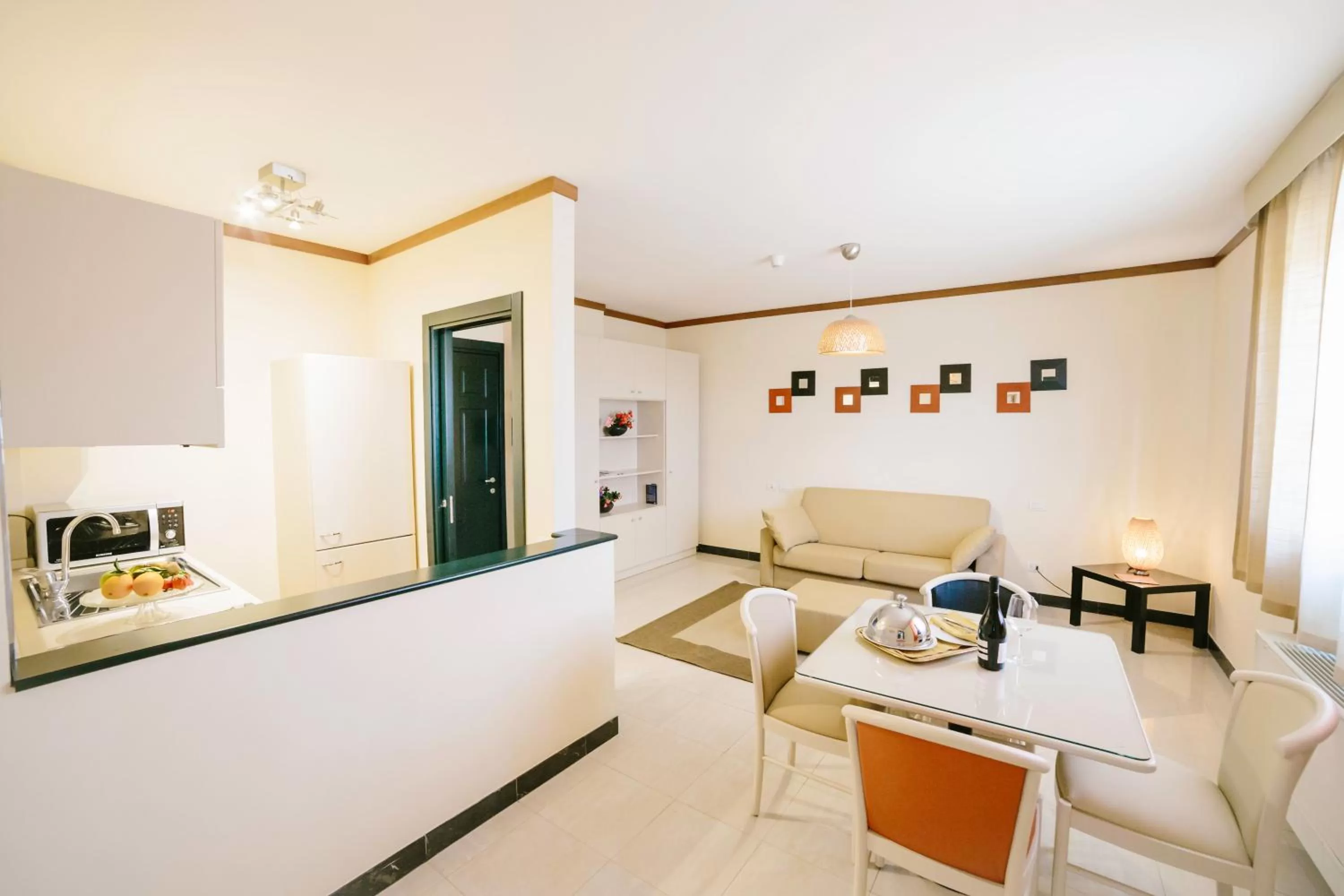 Living room, Bed in Hotel Residence Federiciano