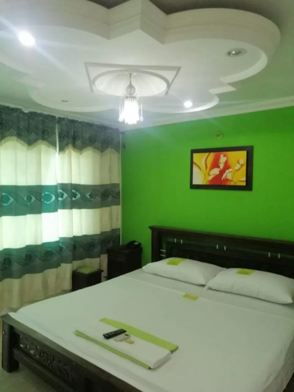 Bed in Hotel Mansión del Cesar