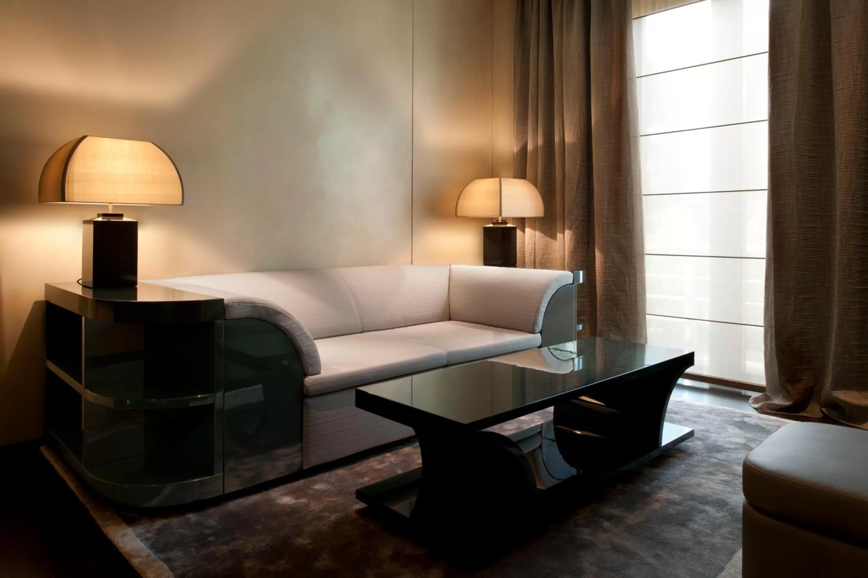 Living room in Armani Hotel Milano