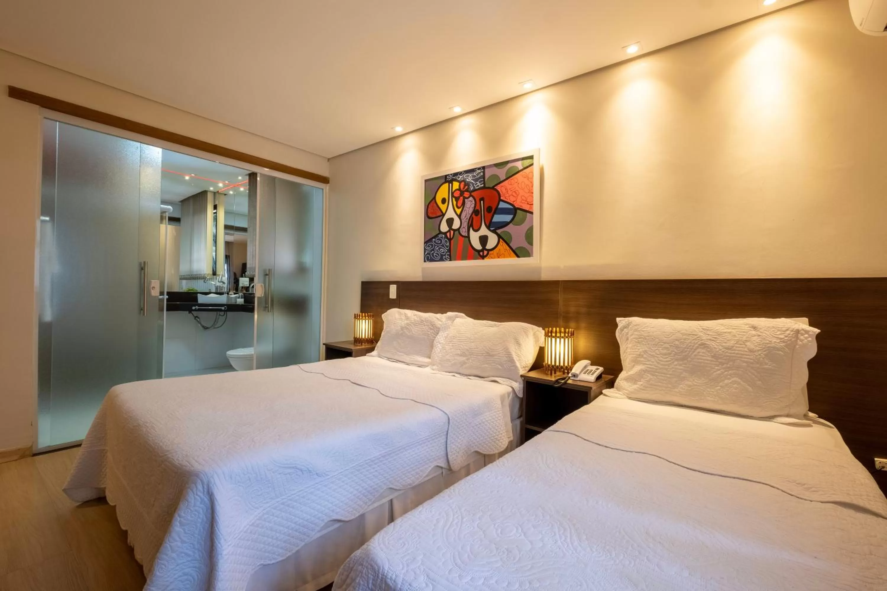 Bed in Hotel Mount Everest