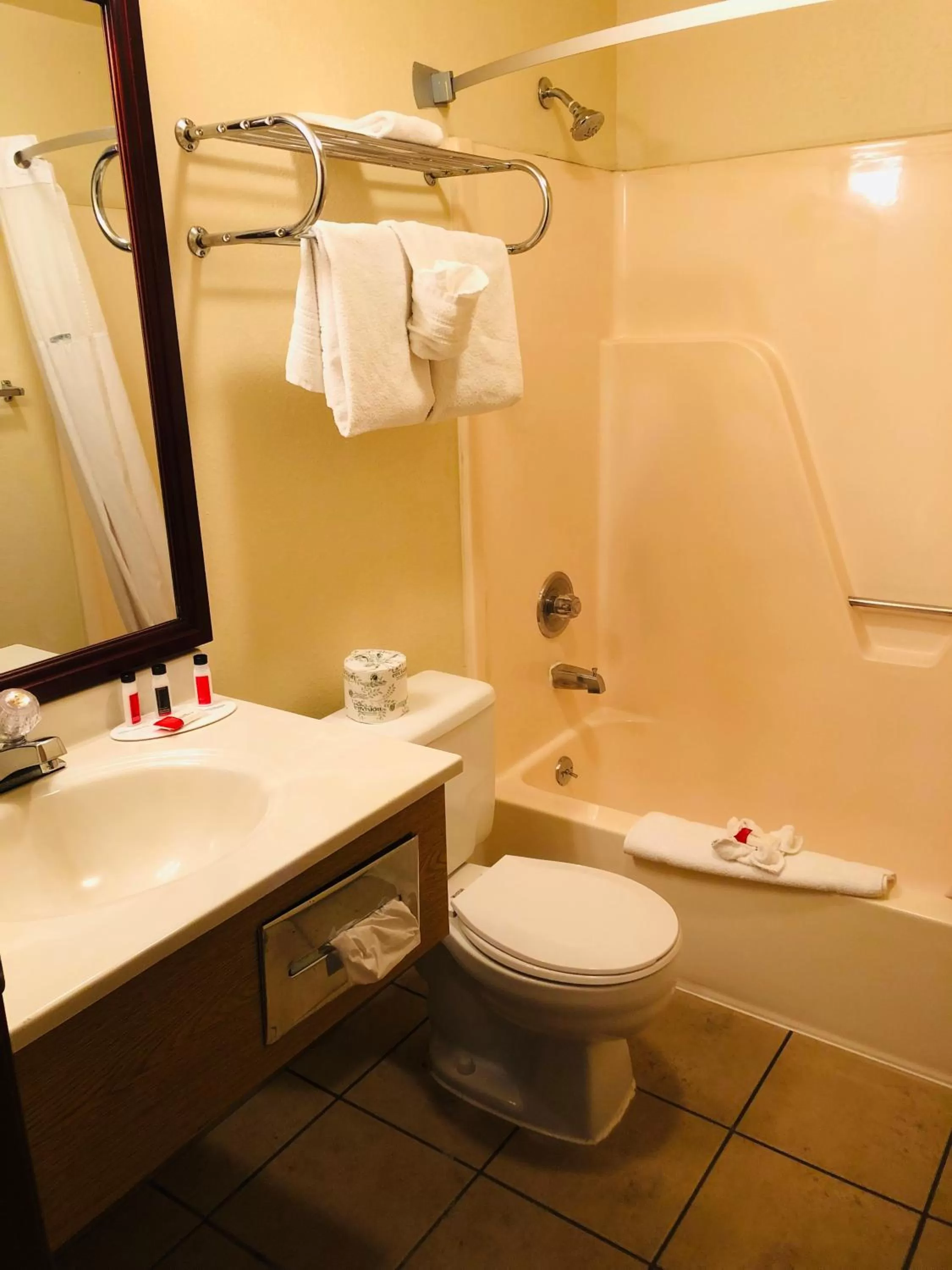 Bathroom in Super 8 by Wyndham Lewiston