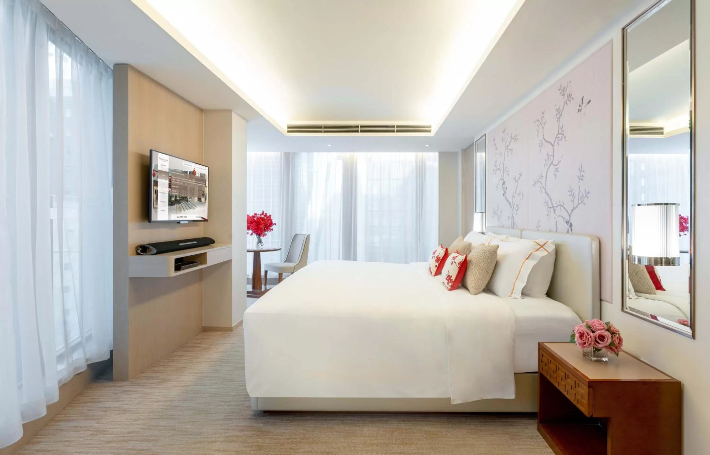 Bedroom, Bed in The Pottinger Hong Kong
