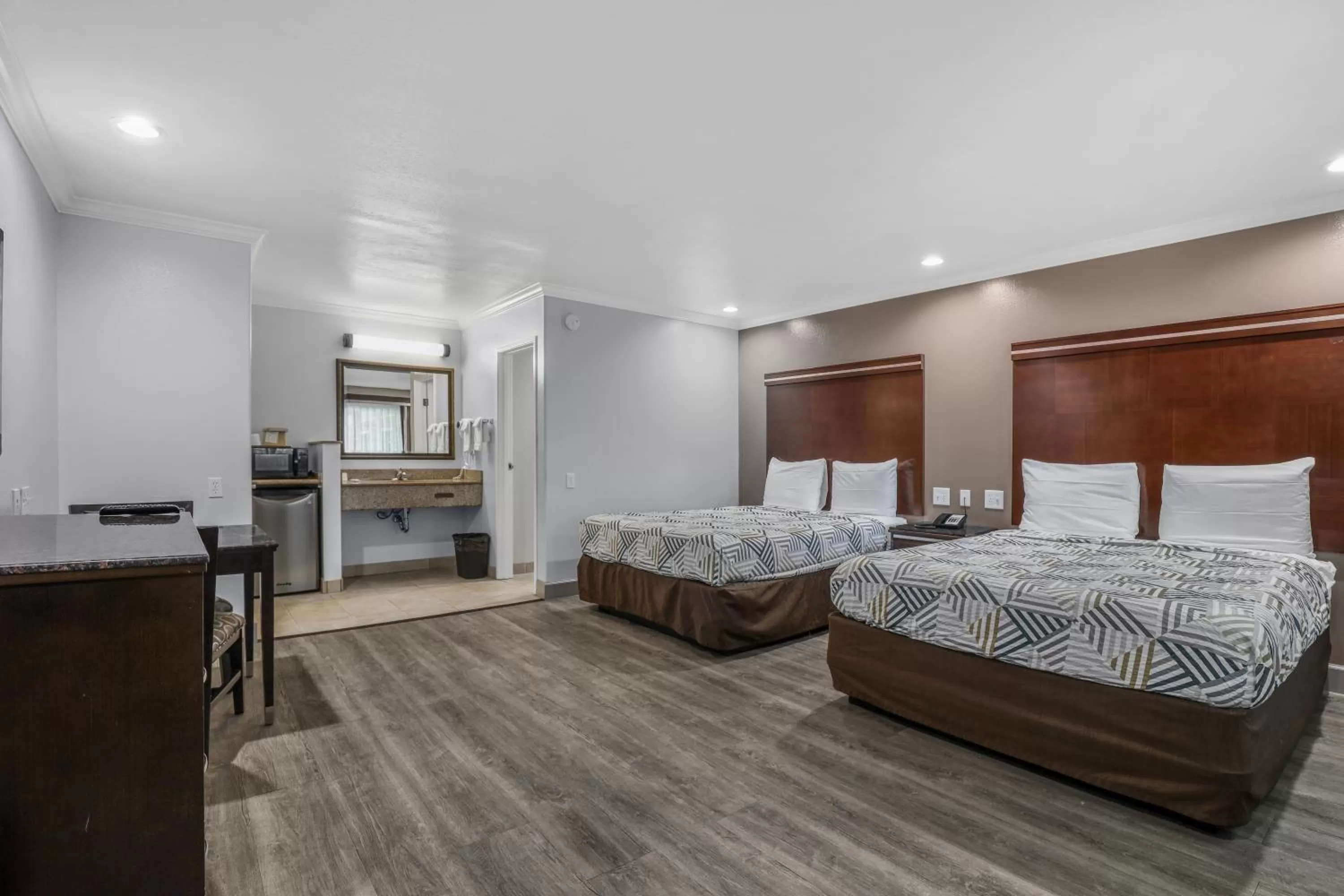 Bed in Motel 6 Carlsbad, Ca- North