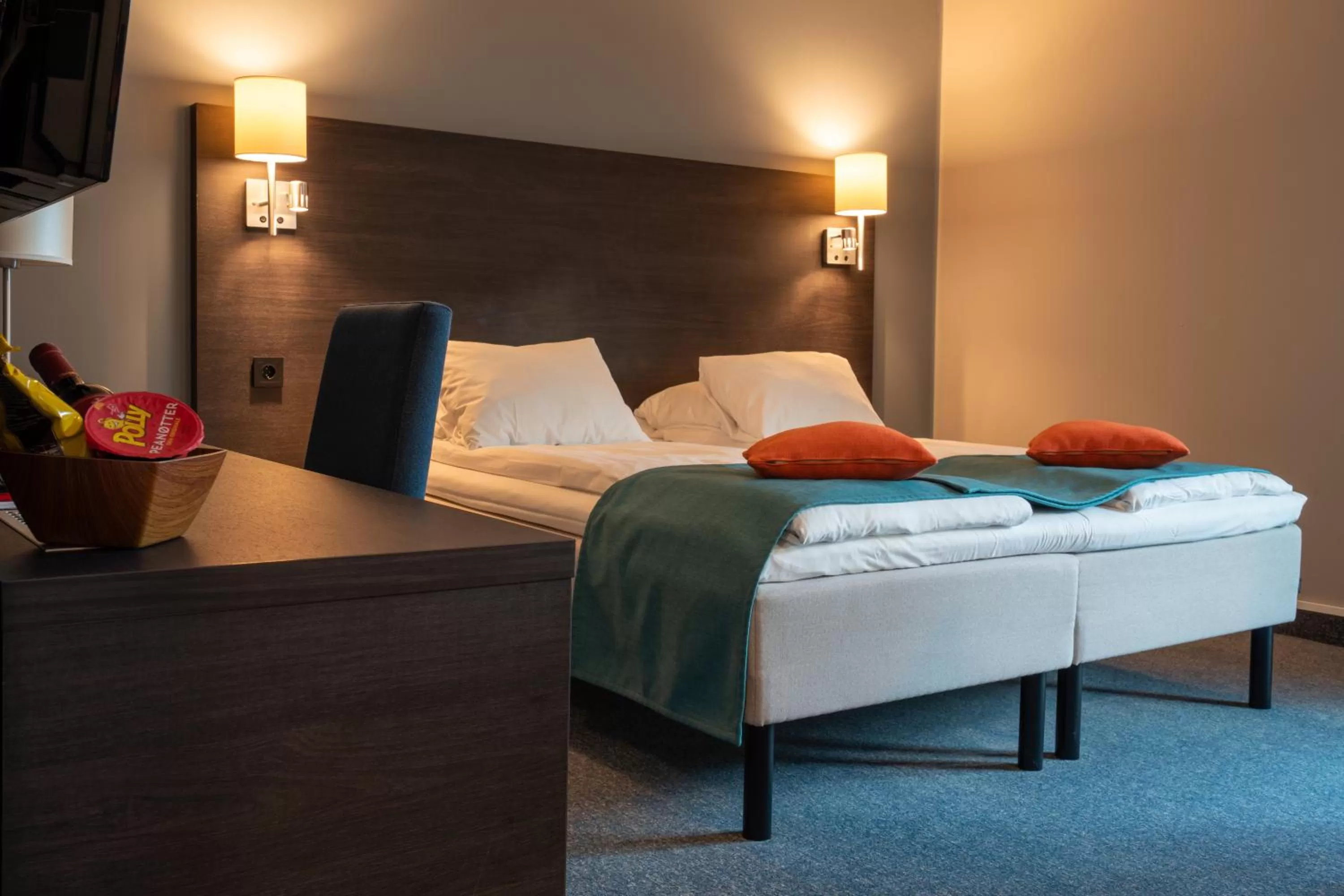 Bed in Thon Partner Hotel Måløy