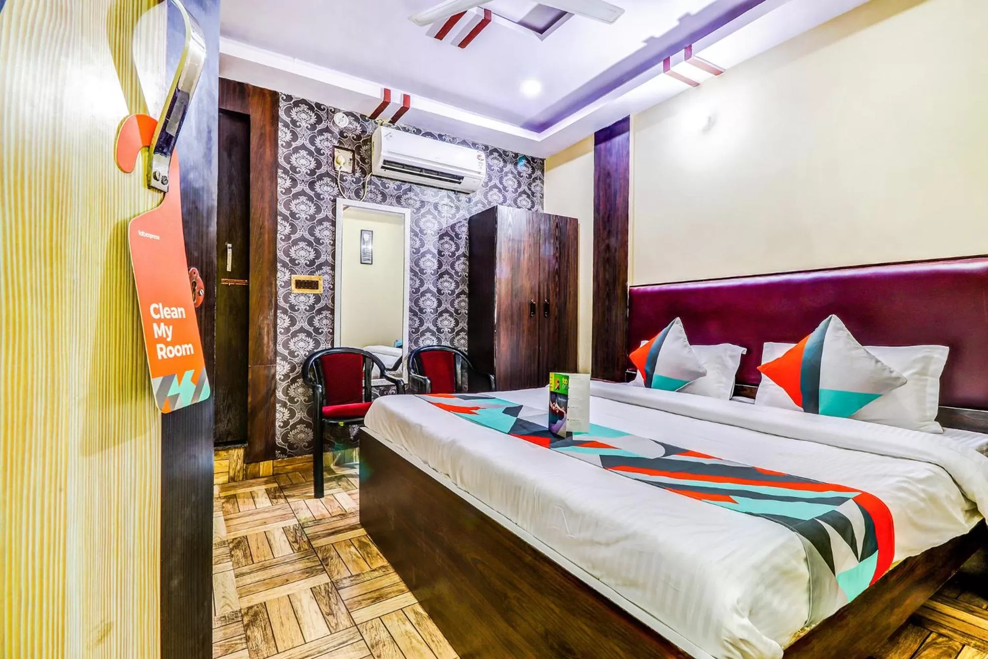 Bedroom, Bed in FabHotel Gazal Residency Mahanagar
