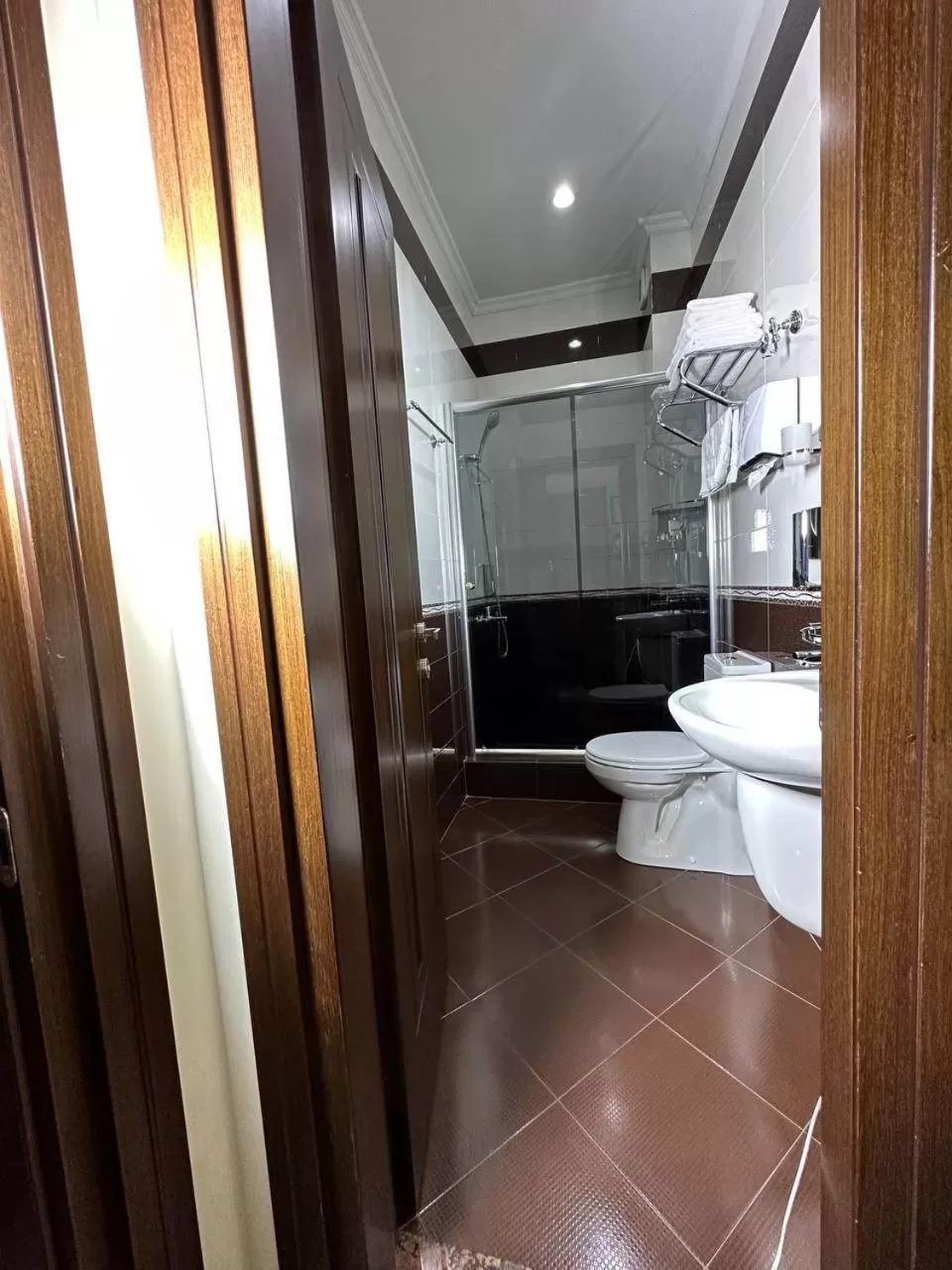 Shower, Bathroom in Eiffel Hotel