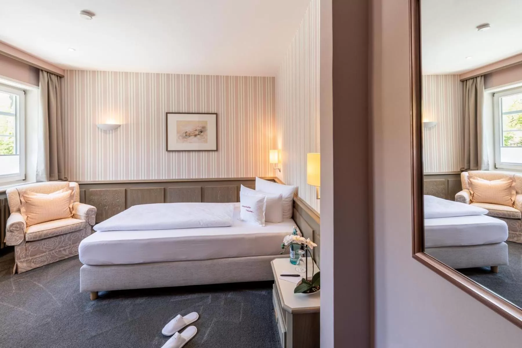 Bed in Niemeyers Romantik Posthotel