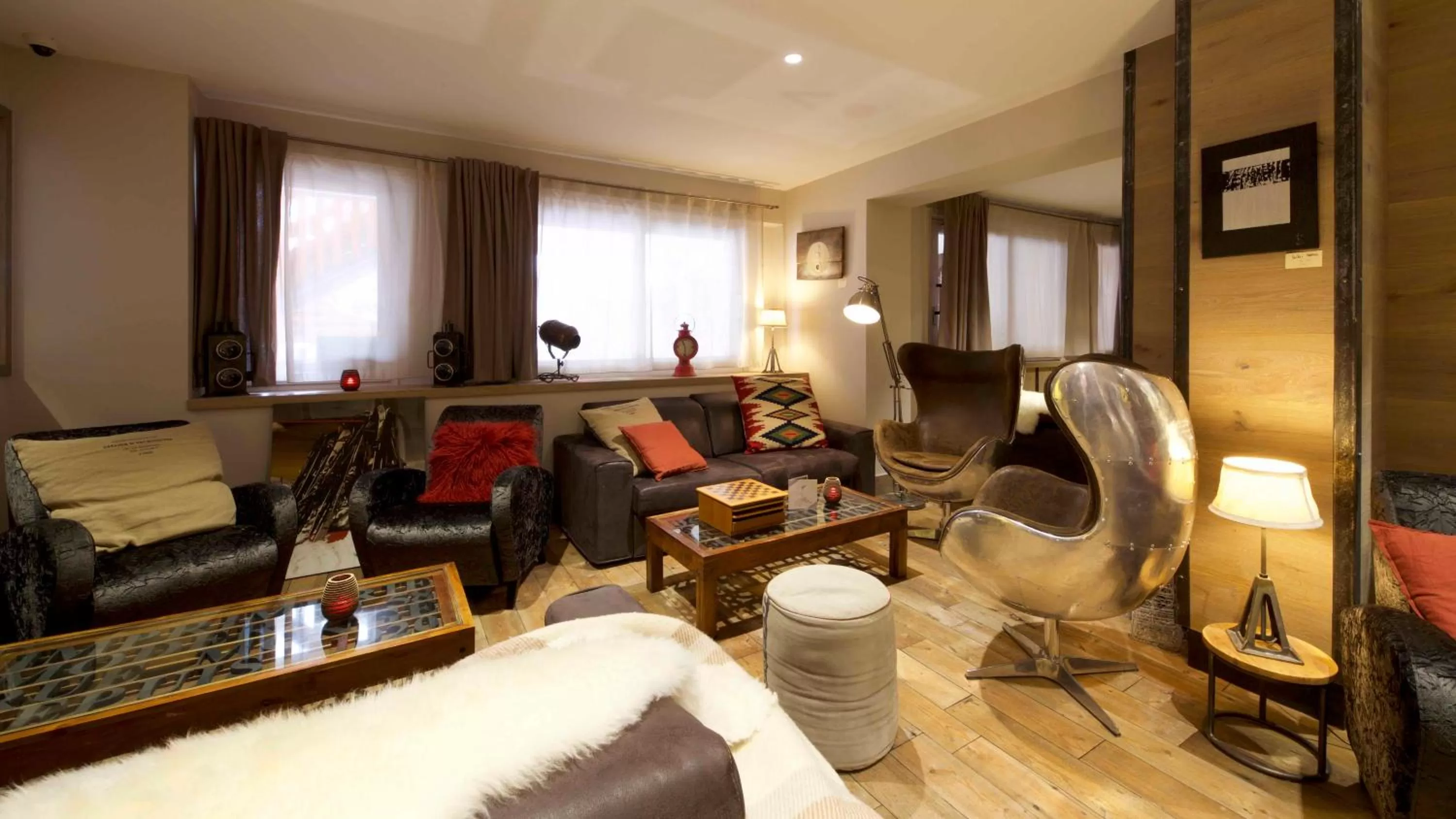 Seating area in Hotel Le Tremplin