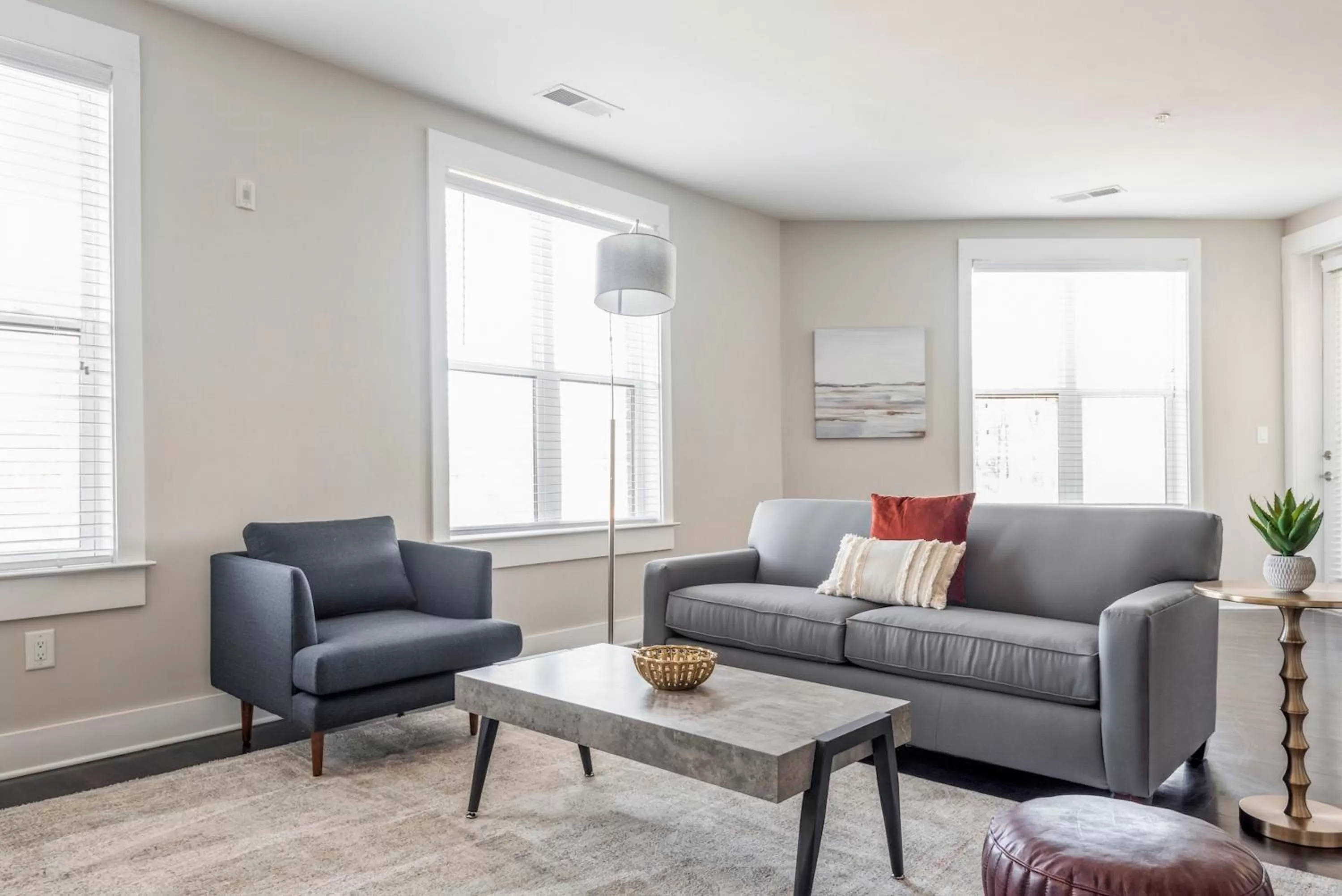 Living room in Kasa Dilworth Charlotte