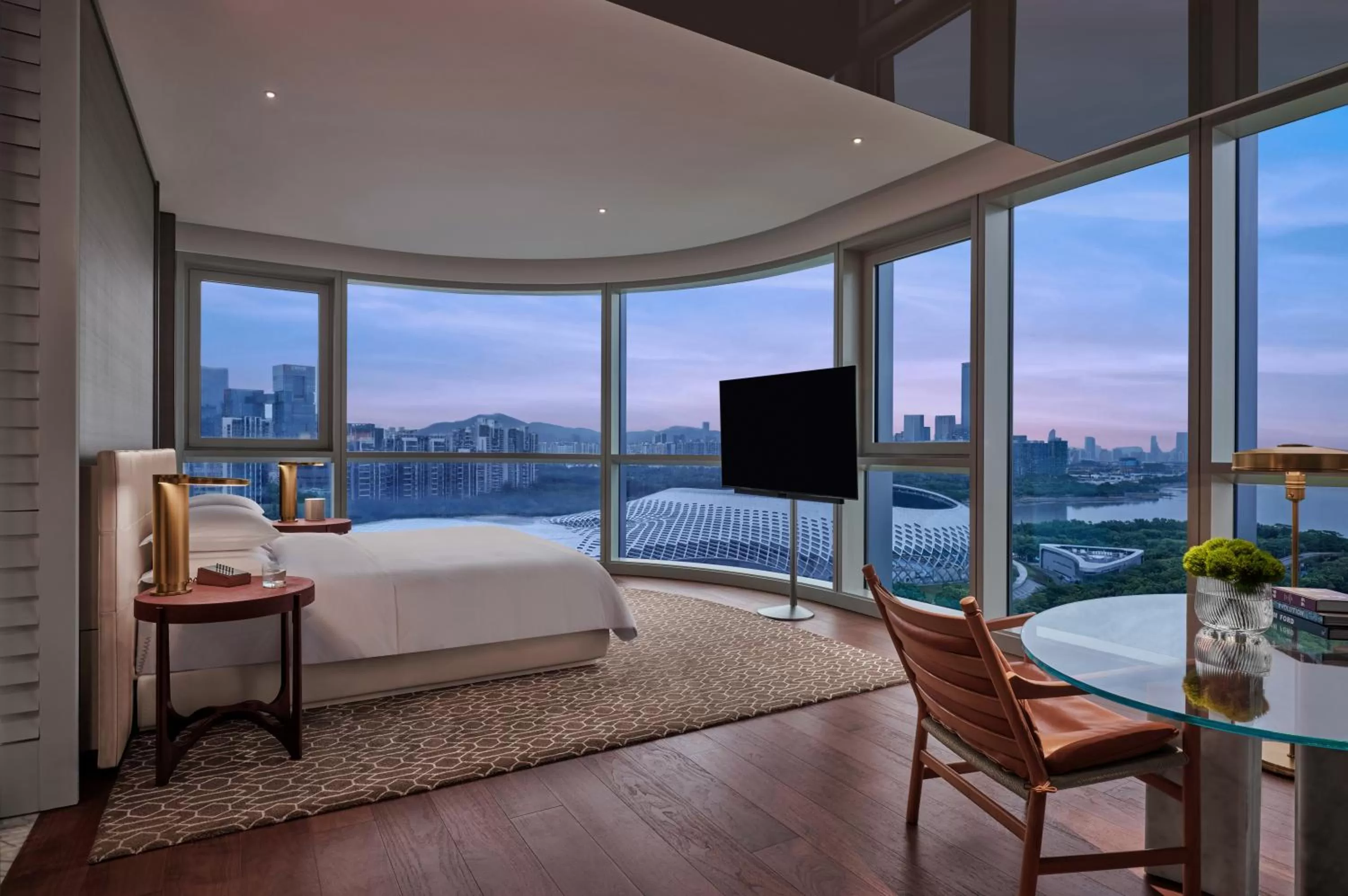 View (from property/room), Bed in Andaz Shenzhen Bay
