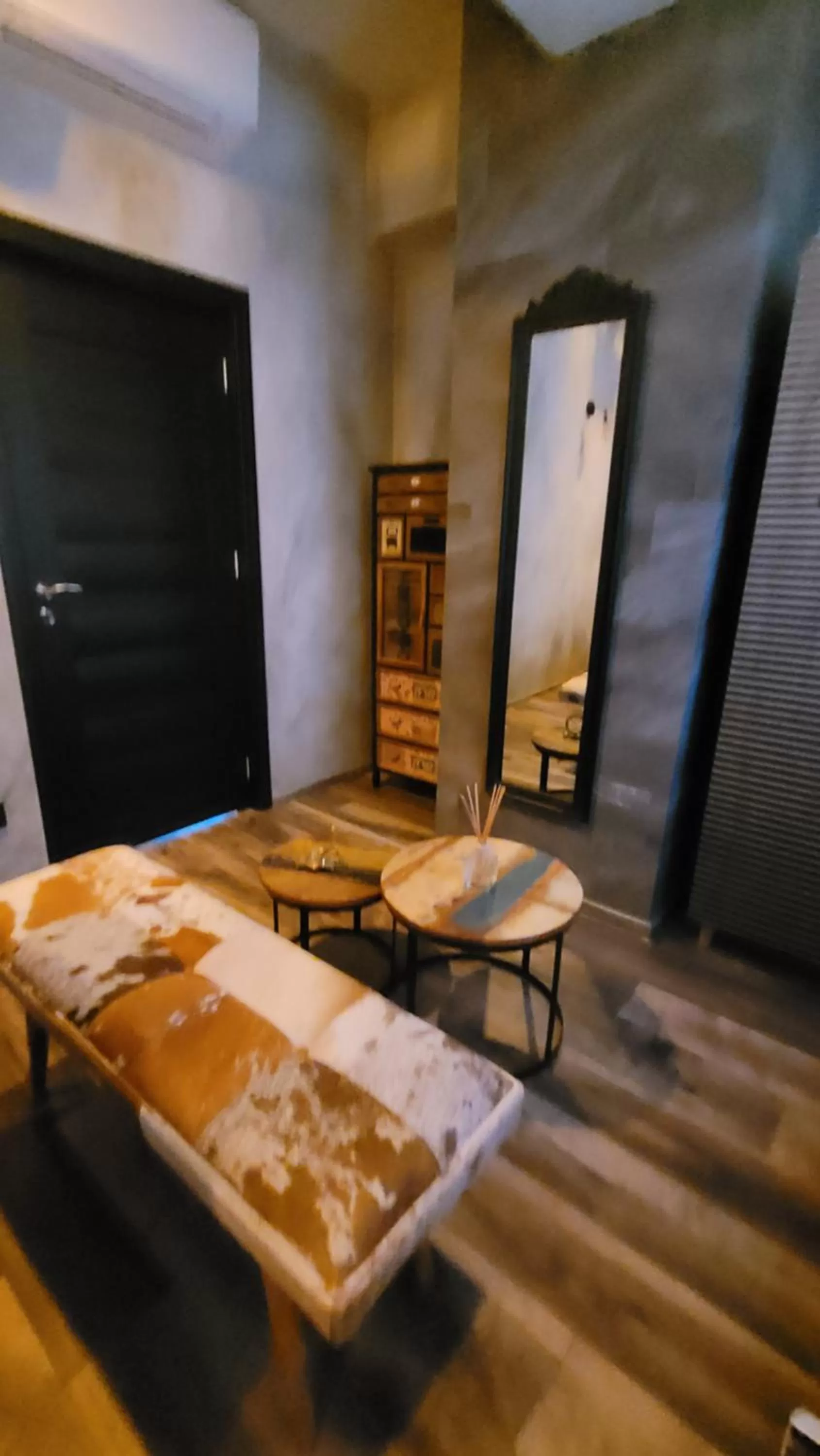 Decorative detail, Bed in Terrace Suites Iasi