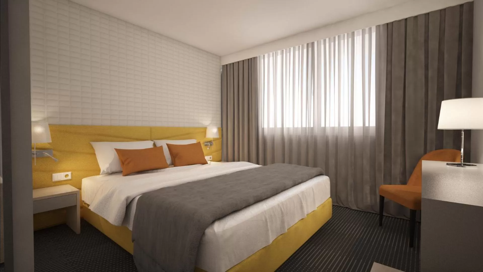 Bedroom, Bed in Masa Hotel 5 de Outubro