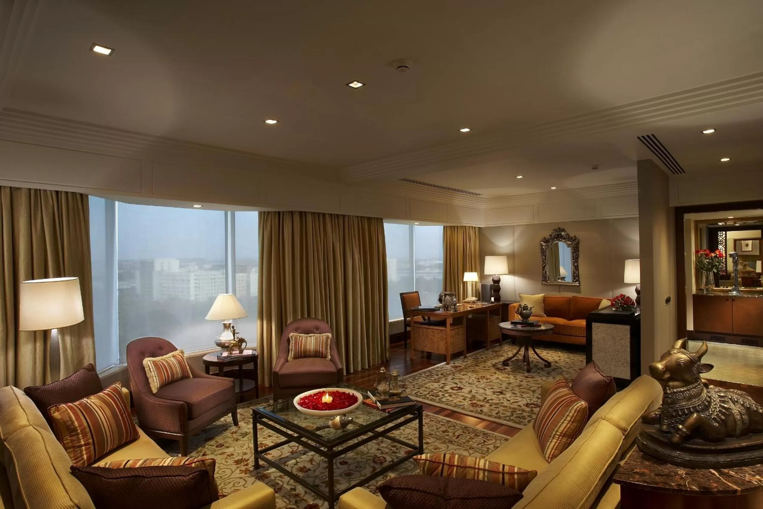 Living room in The Leela Mumbai
