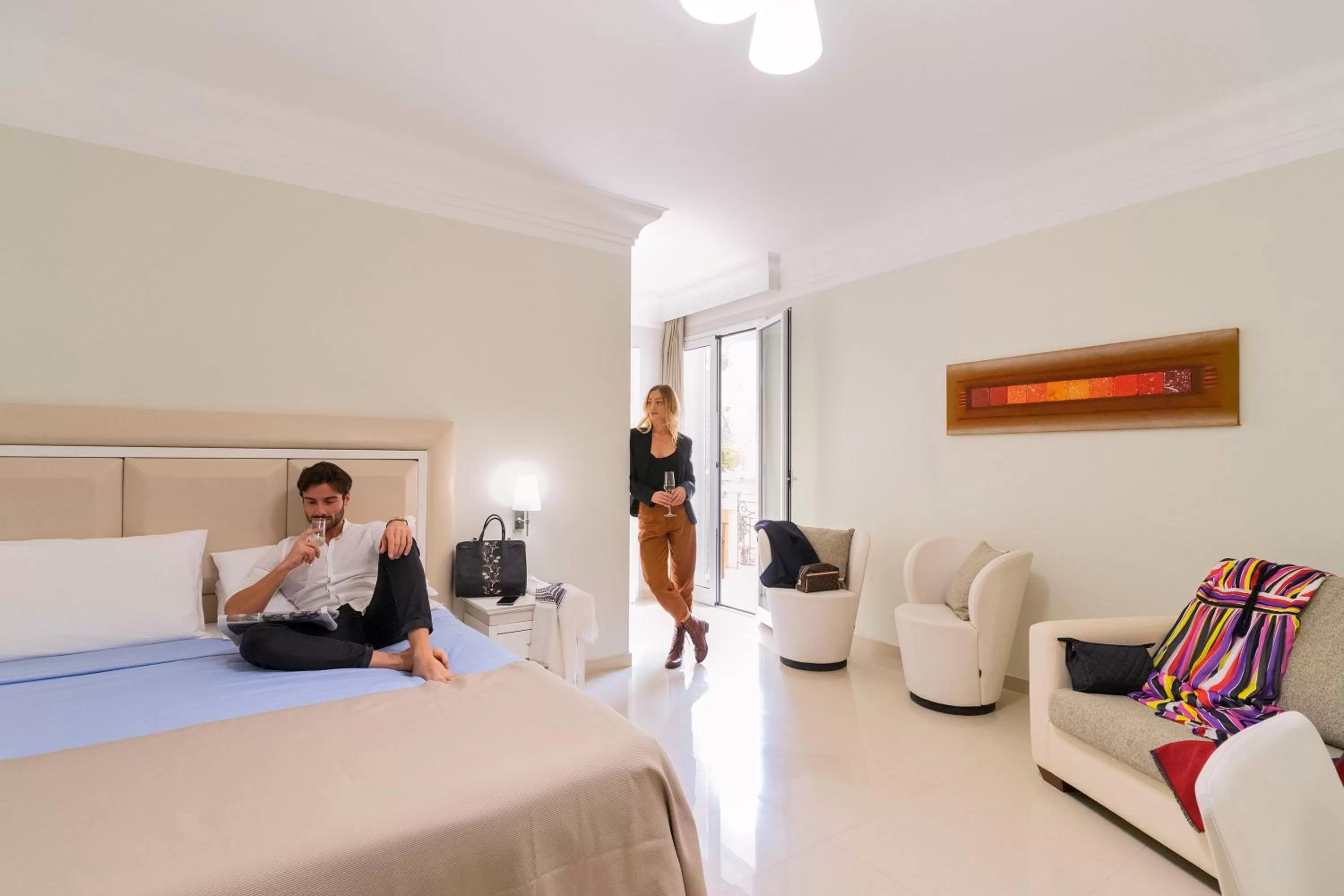 Bedroom, Bed in Victoria Palace Hotel & Zen Wellness