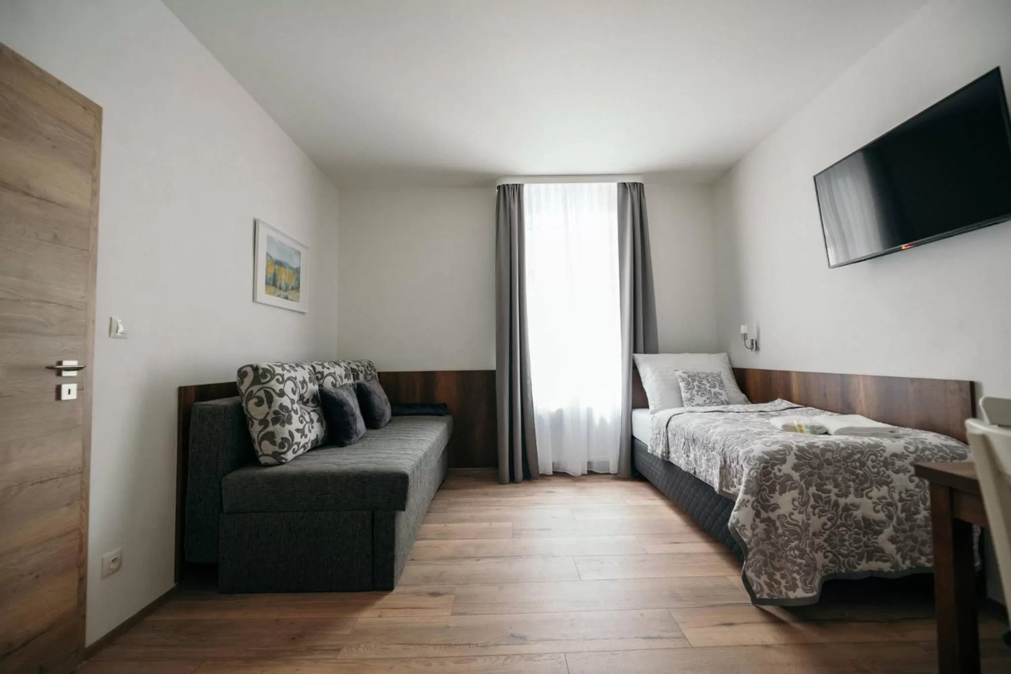 Photo of the whole room, Bed in Vila Jáchymov