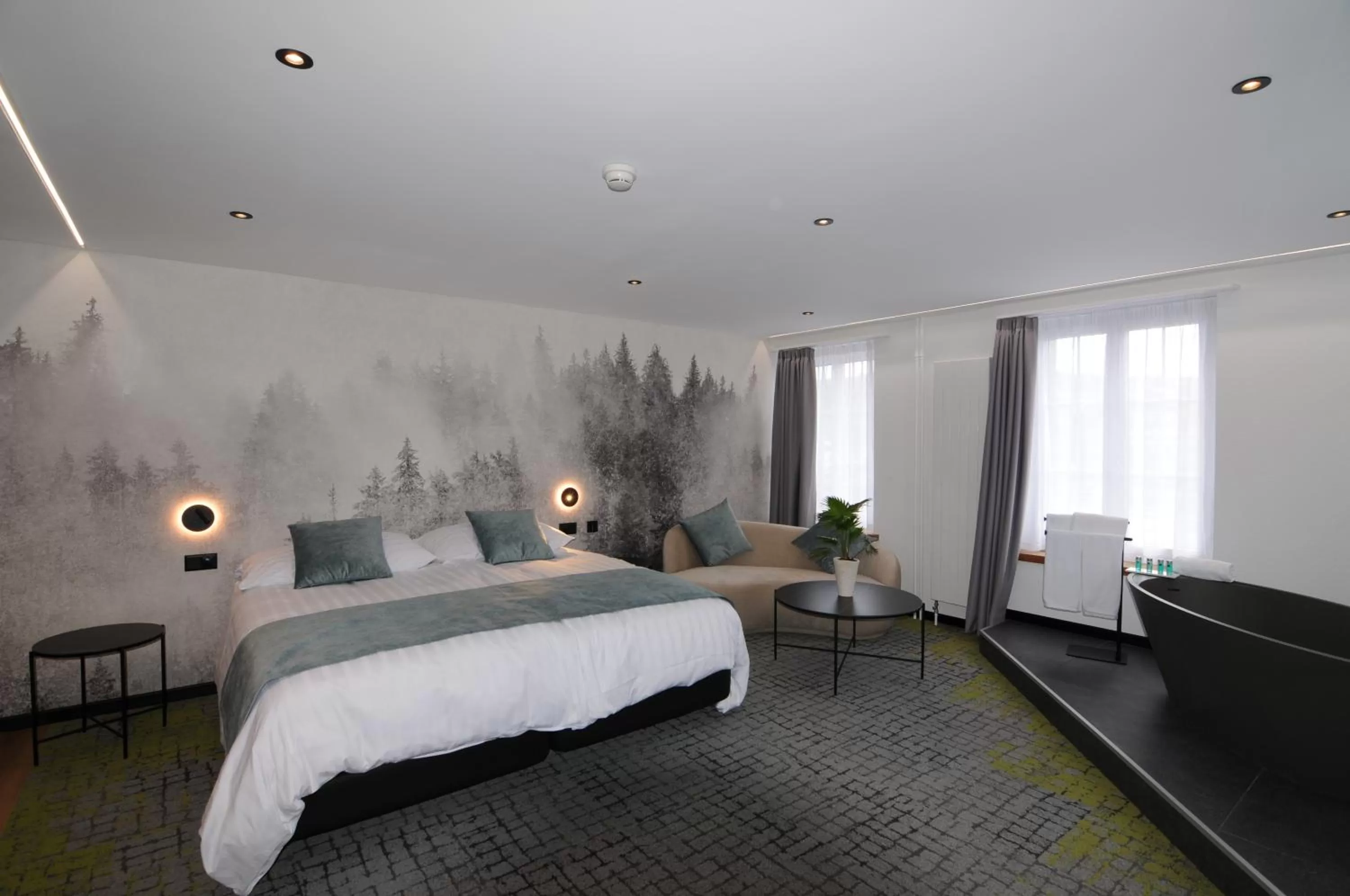 Bed in Hotel Rheingerbe