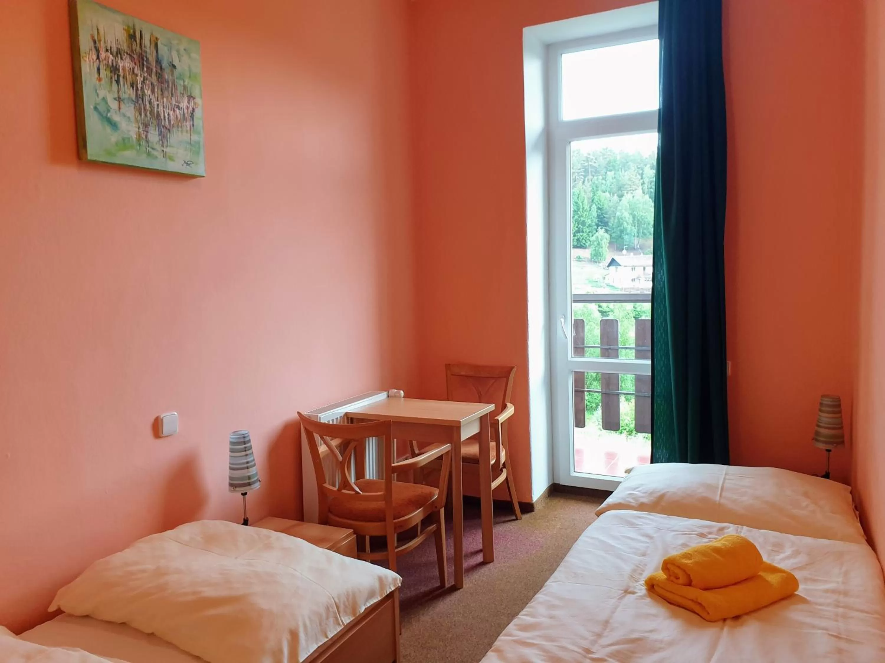 Living room, Bed in Penzion Lumis