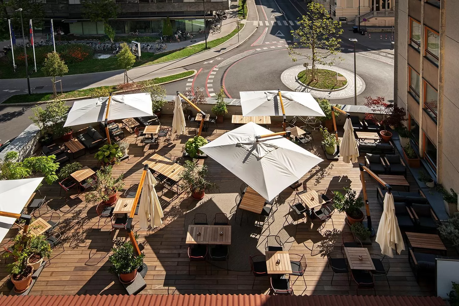 Patio in City Hotel Ljubljana