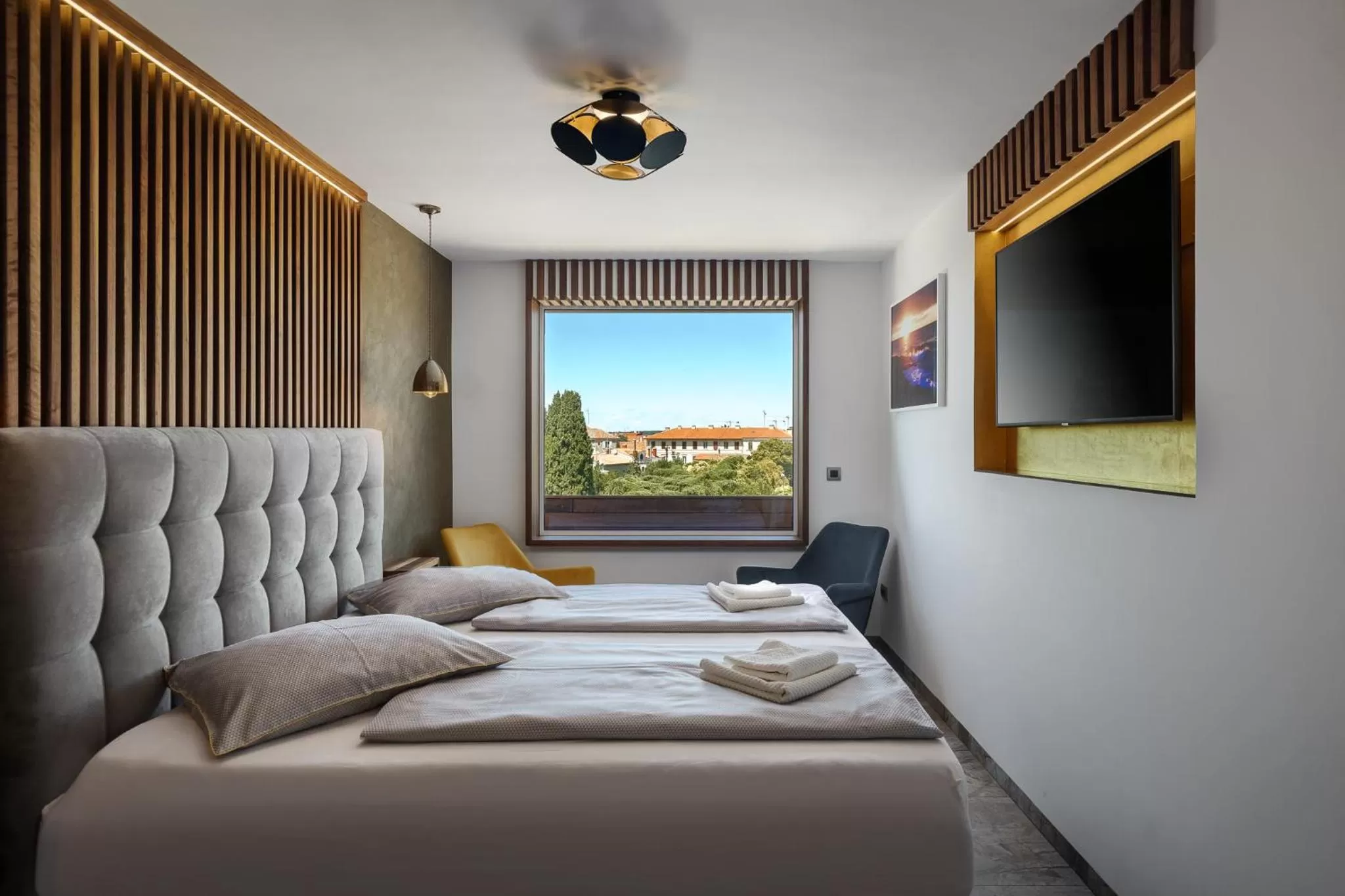 Bedroom, Bed in Hotel Porec