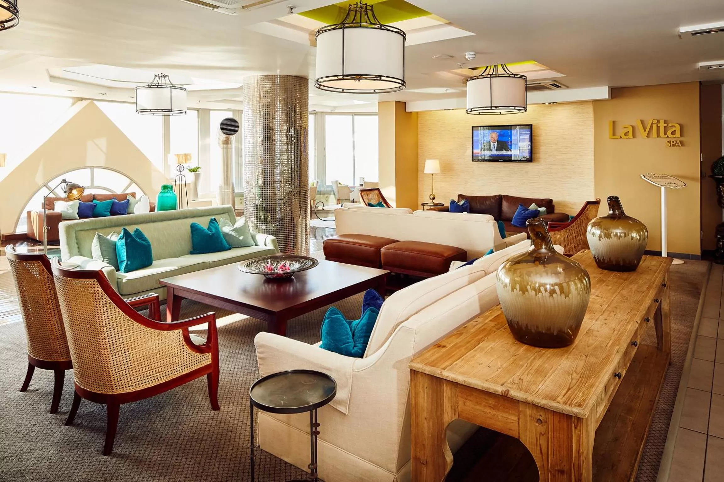 Communal lounge/ TV room in First Group The Palace All-Suite