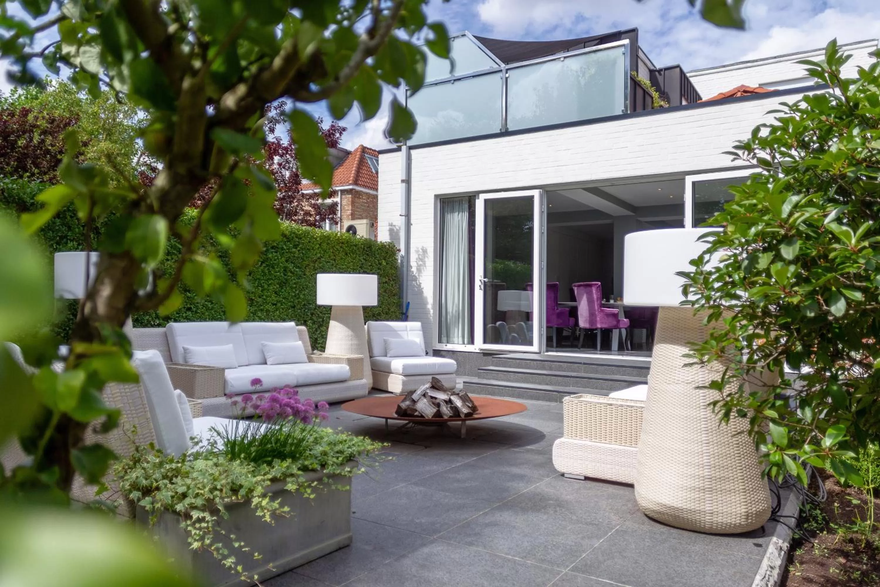 Garden in B&B Saint-Georges -Located in the city centre of Bruges-