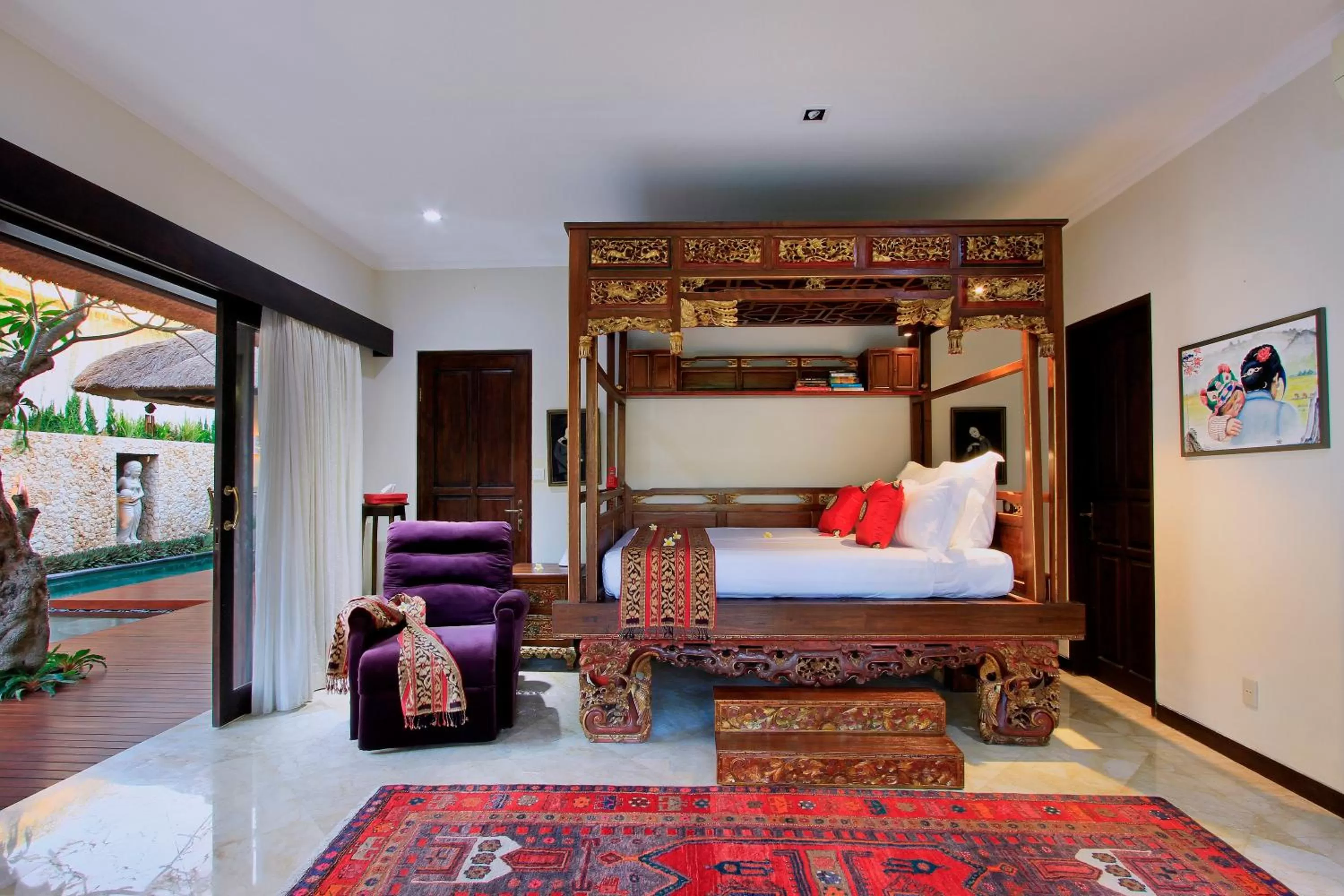 Natural landscape, Bed in Manzelejepun Villa & Pavilion