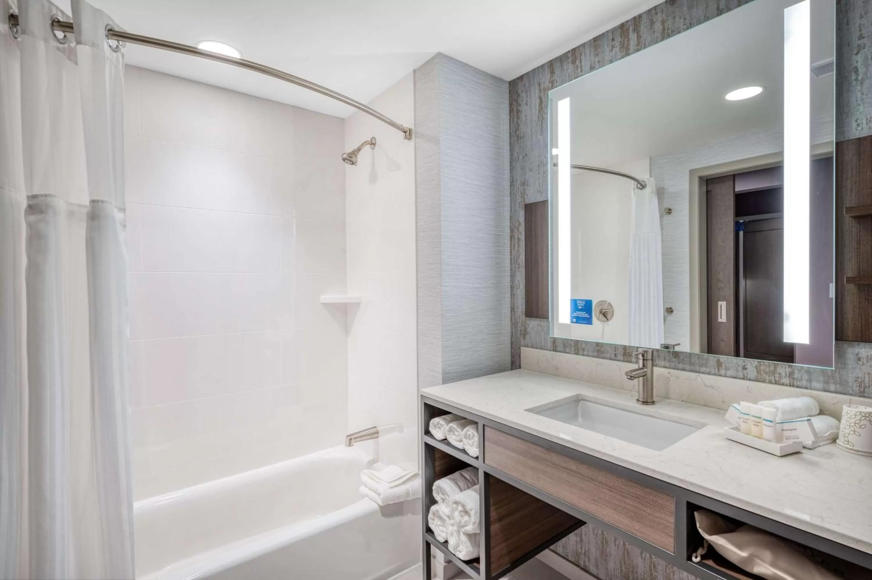 Bathroom in Hilton Garden Inn Boston Logan Airport