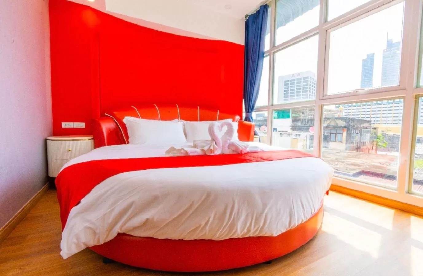 Bed in Sapphire Hotel Silom Bangkok