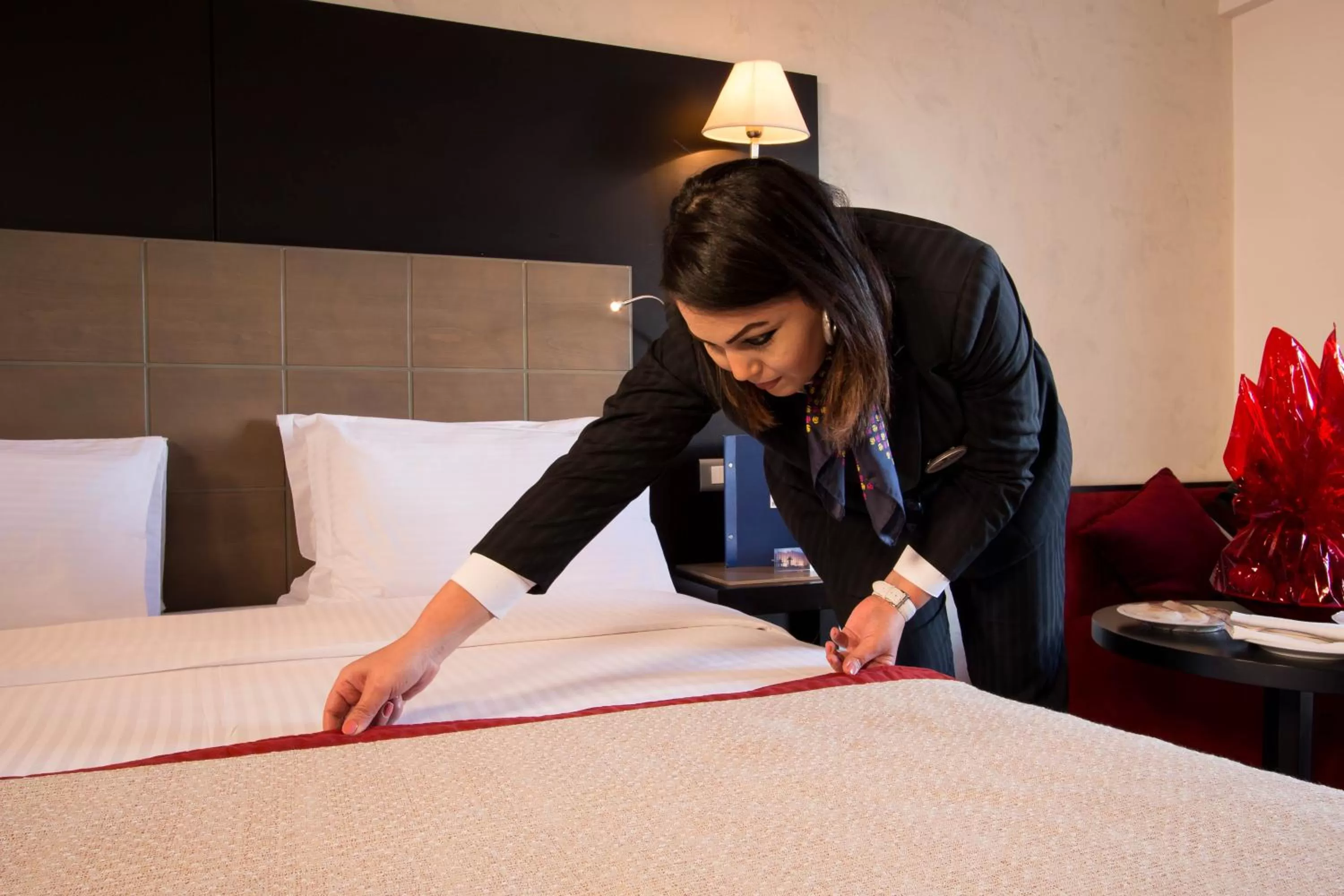 Decorative detail, Bed in Golden Tulip El Mechtel