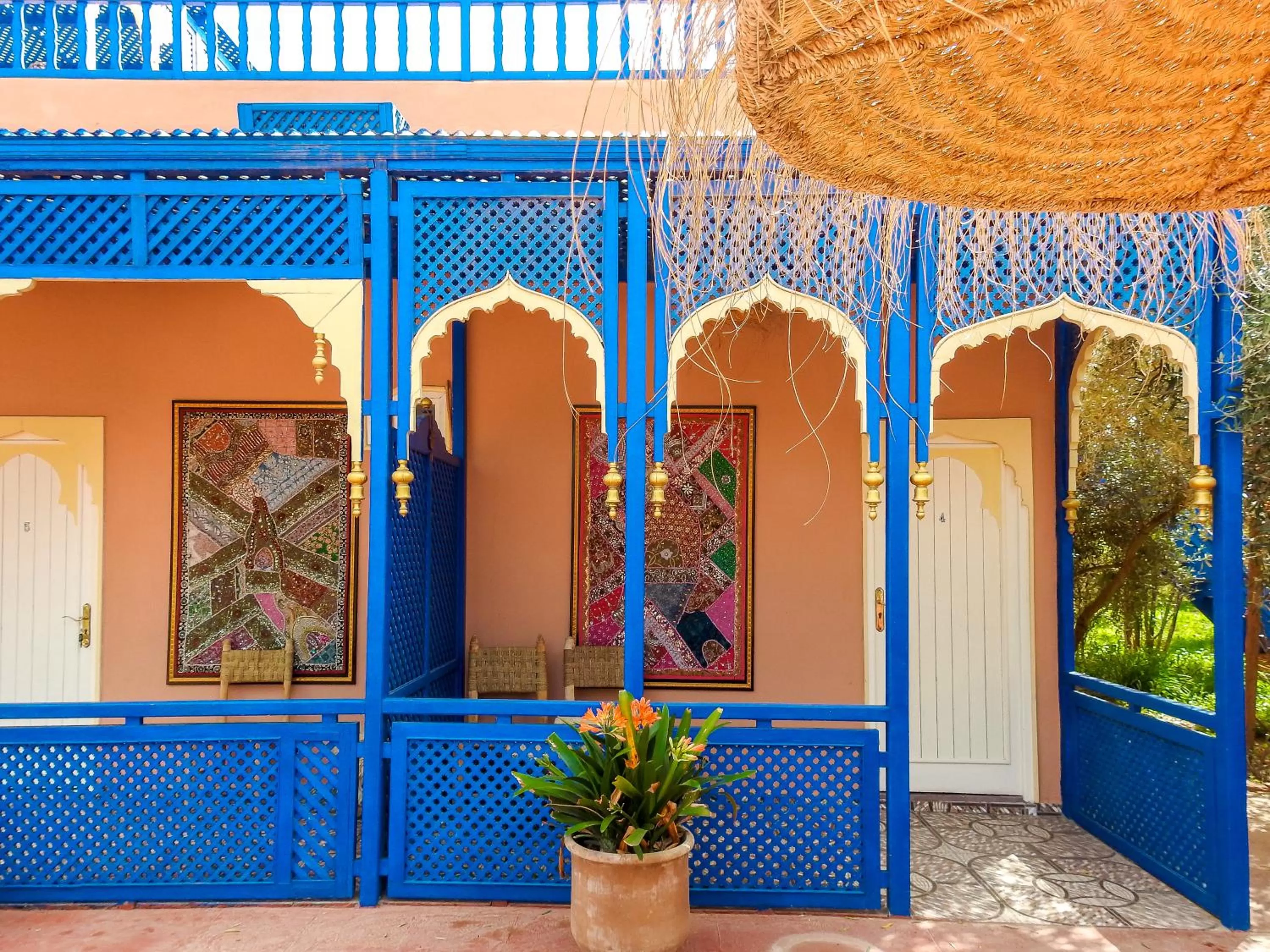 Patio in Le Bleu House