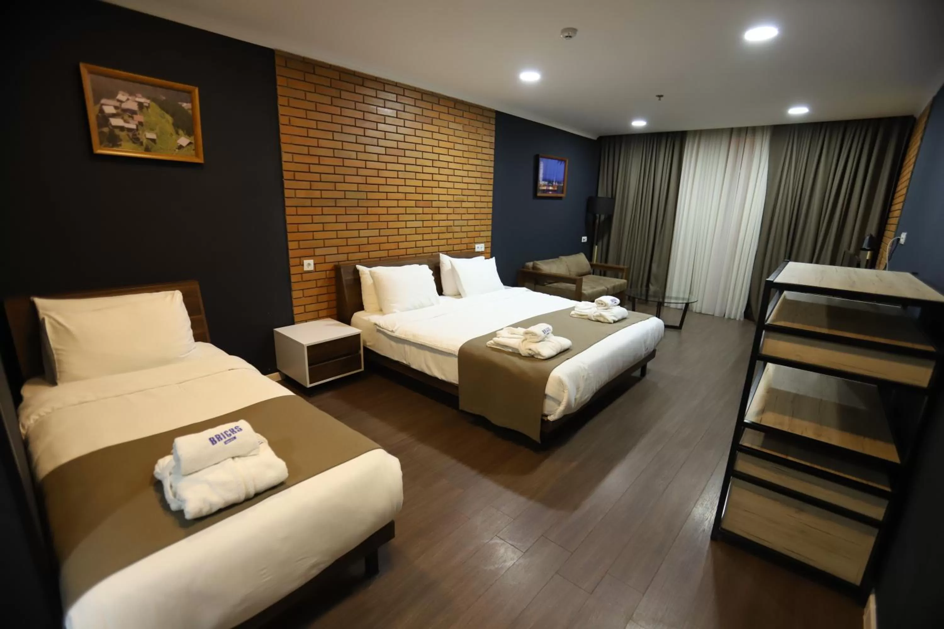 Photo of the whole room, Bed in Bricks Hotel