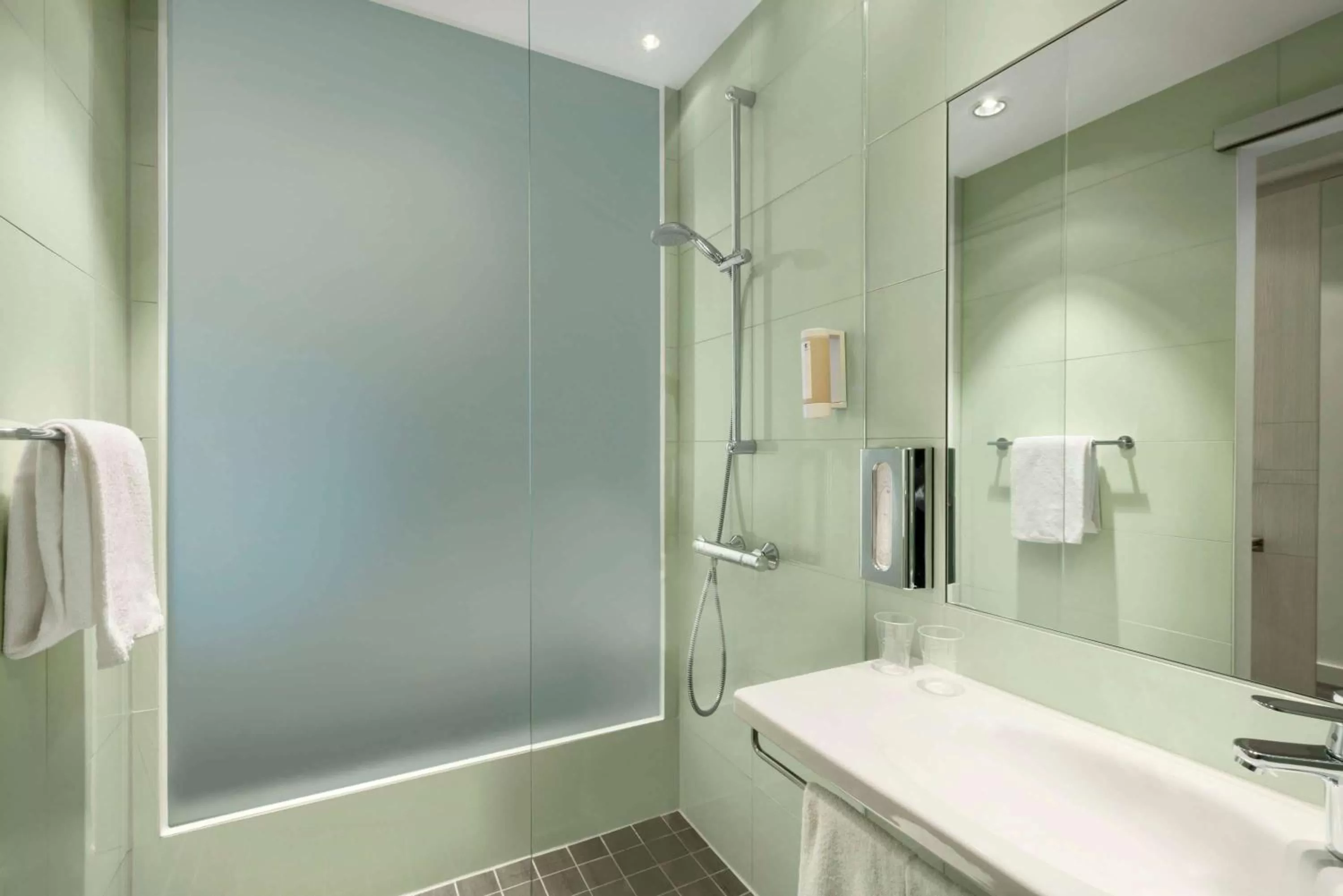 Bathroom in Super 8 by Wyndham Munich City North