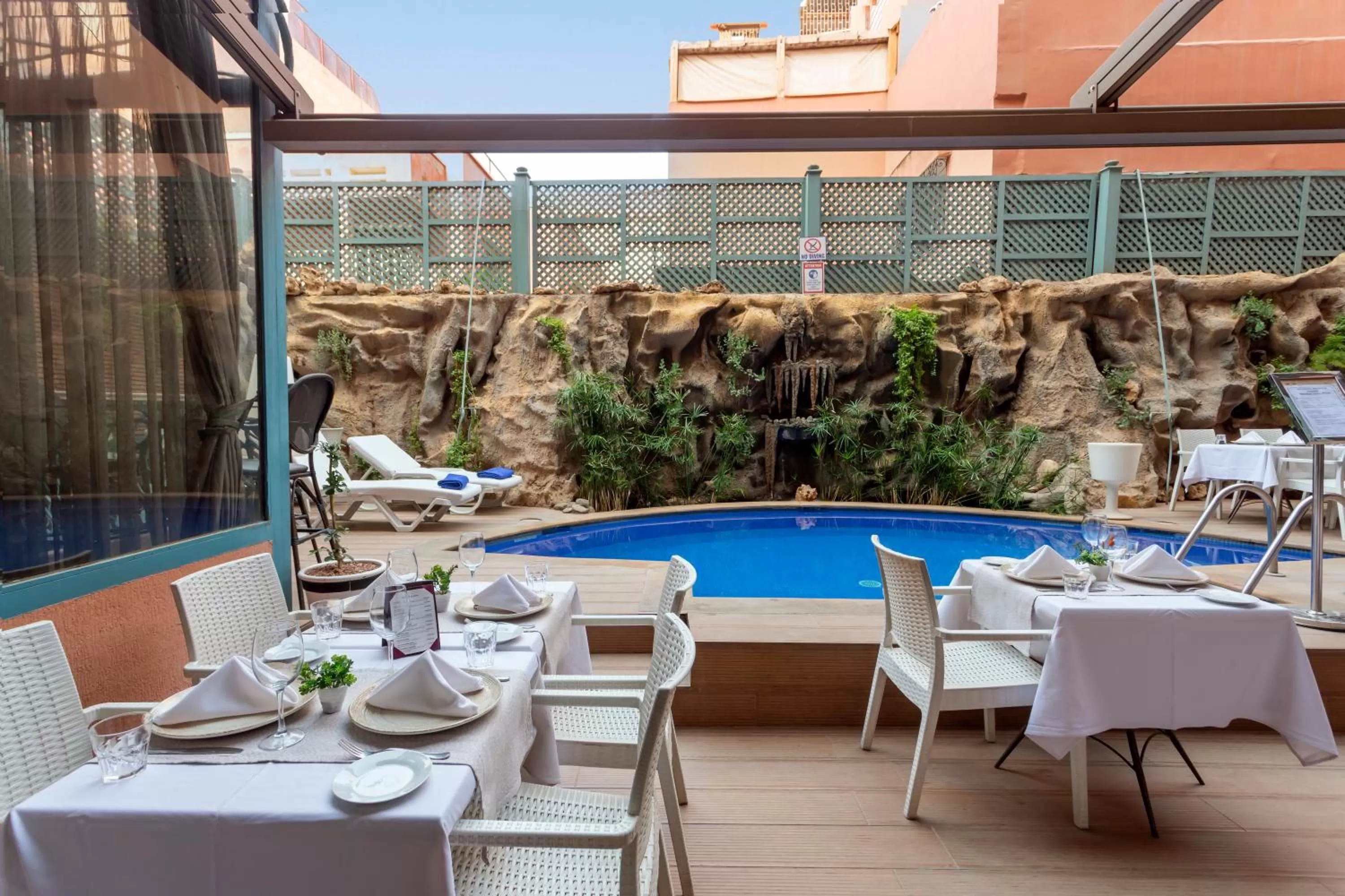 Swimming pool in Le Caspien Boutique Hotel