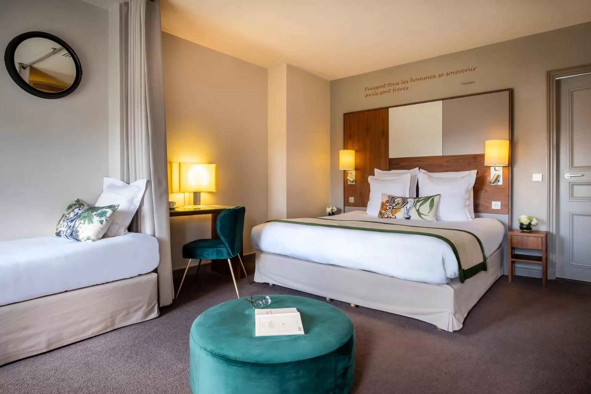 Photo of the whole room, Bed in Hôtel Le Tourville by Inwood Hotels