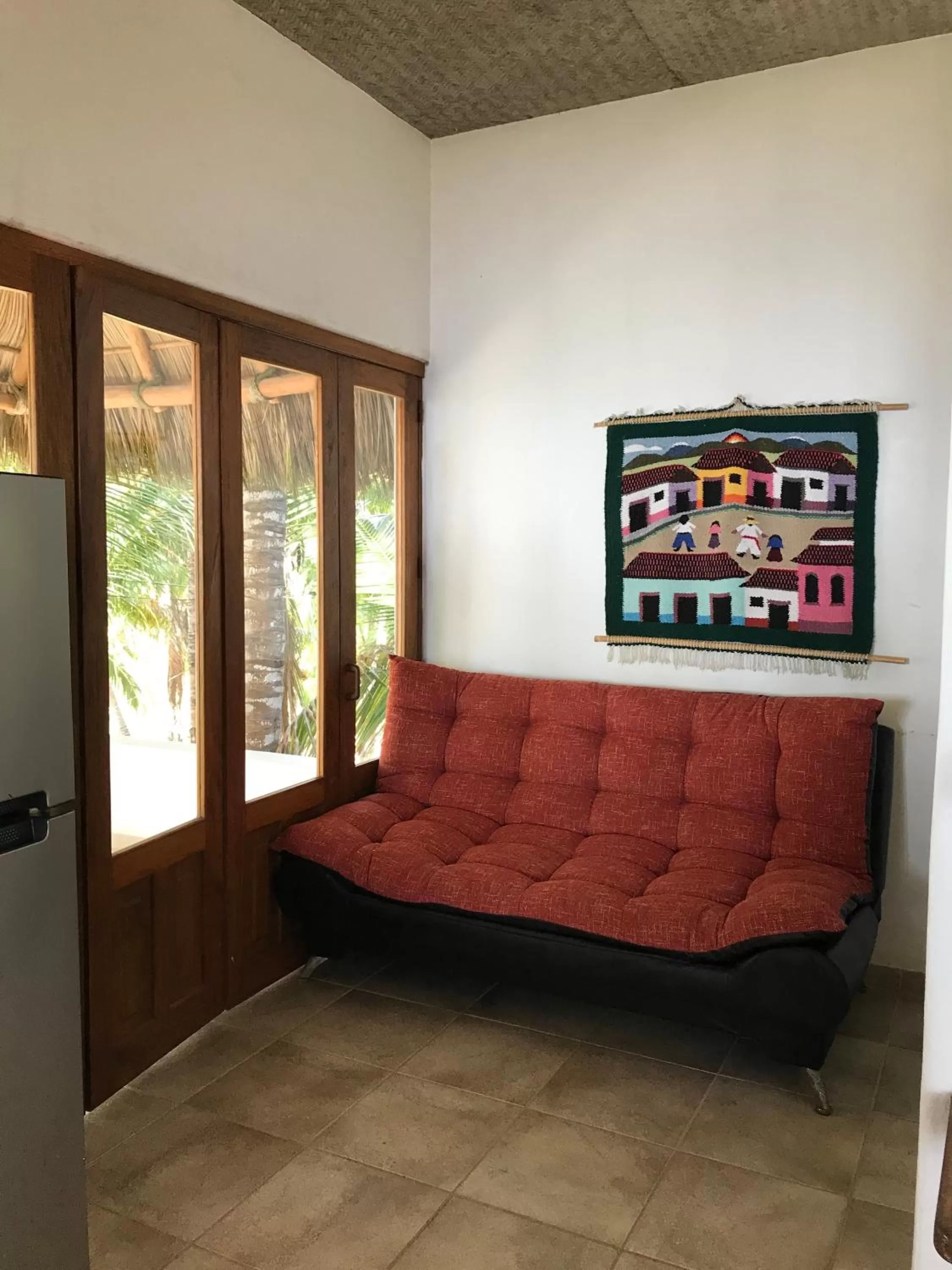 Living room, Bed in Bungalows Lydia San Pancho