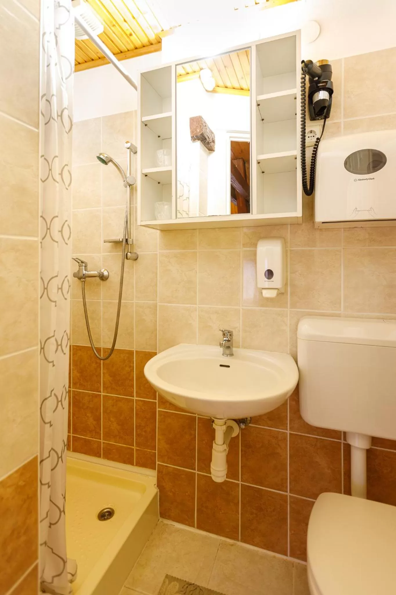 Bathroom in Central Panzió Gyula